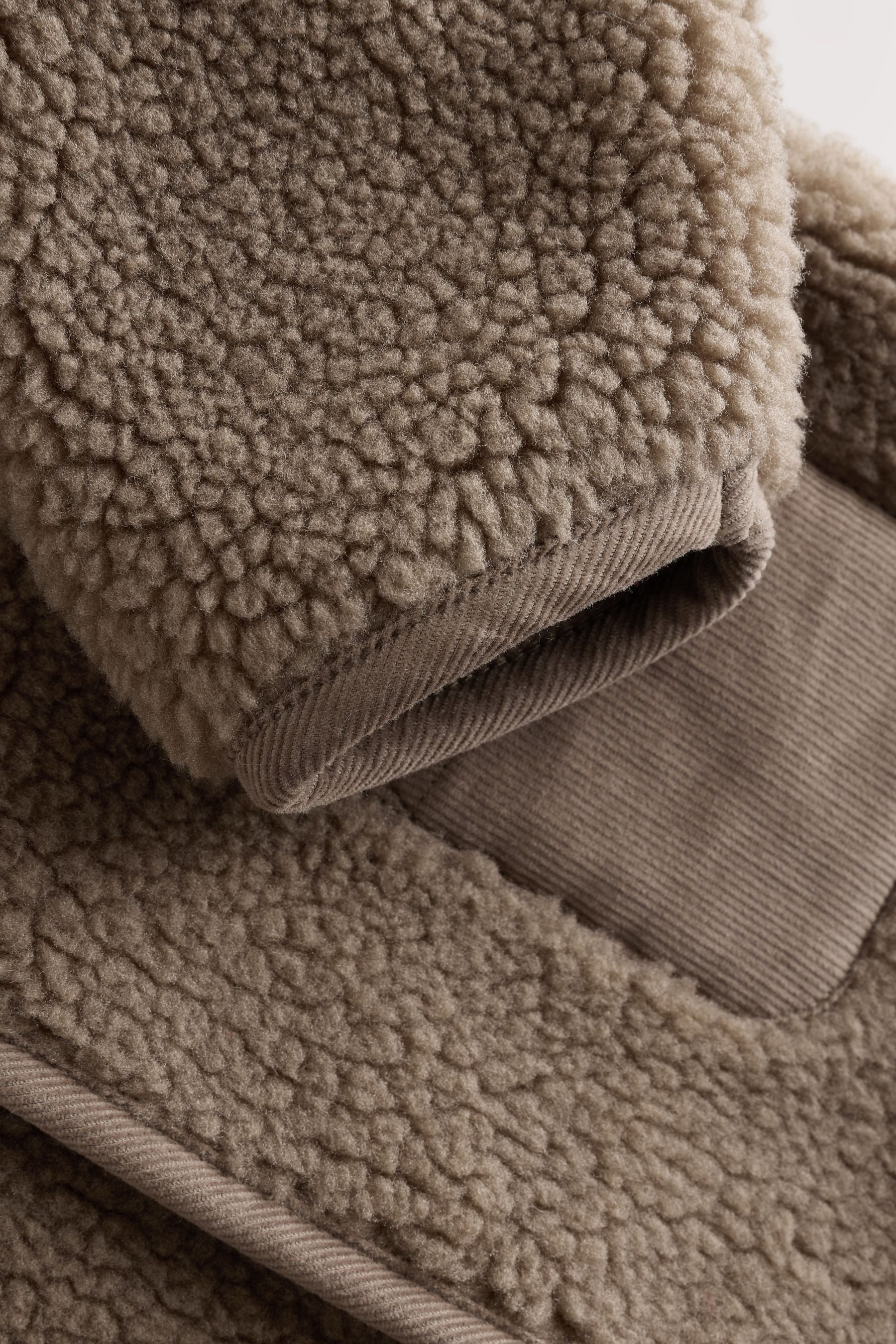 Next Hooded Plush Jacket Baby Borg Jacket with Hood (1-Piece)