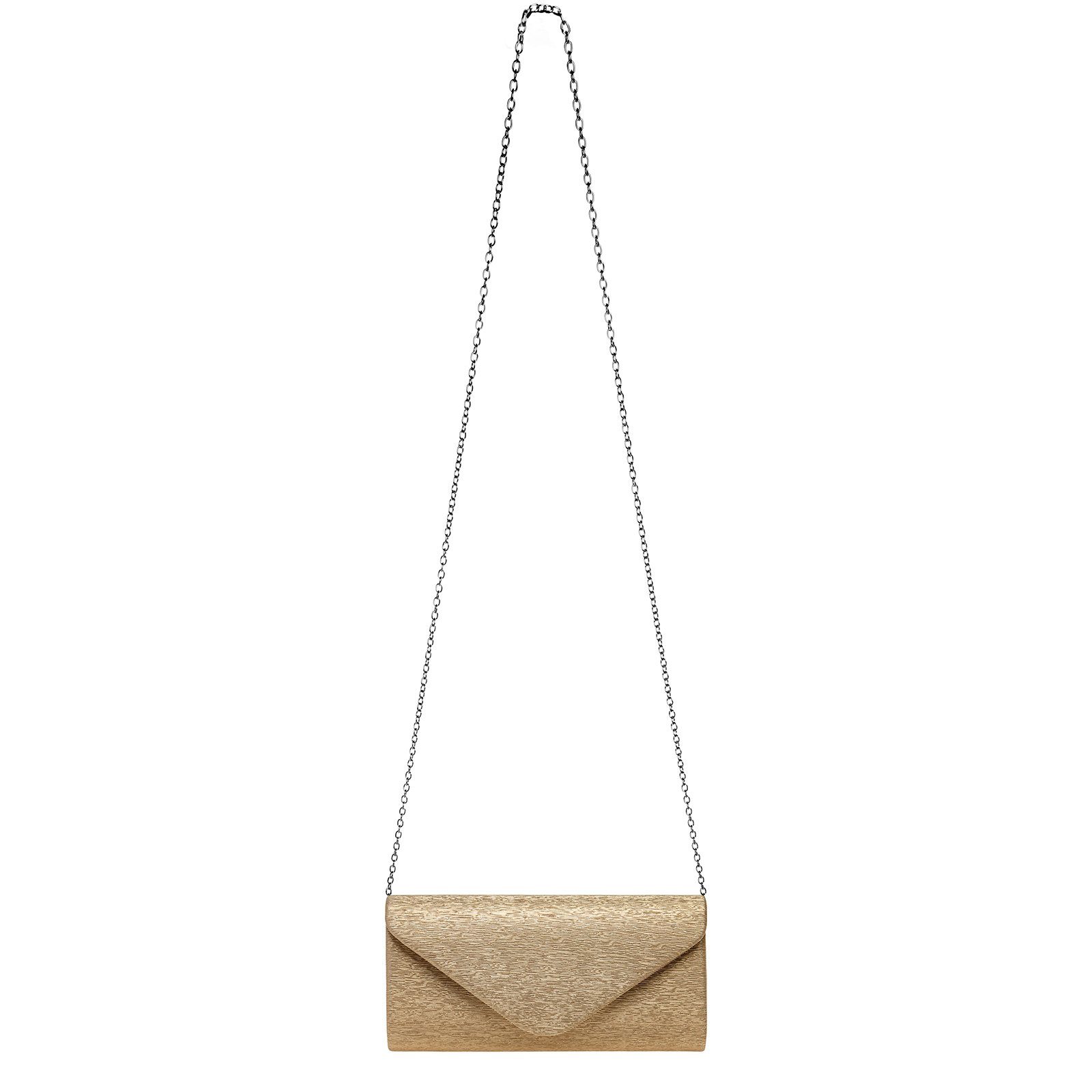 Caspar Clutch TA518 Damen kleine elegante Glanz Abendtasche