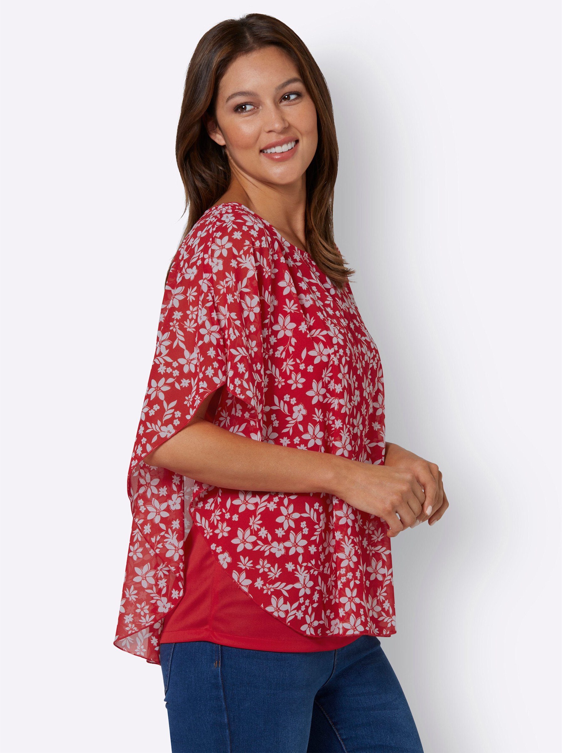Sieh an! Klassische Bluse Georgettebluse . günstig online kaufen