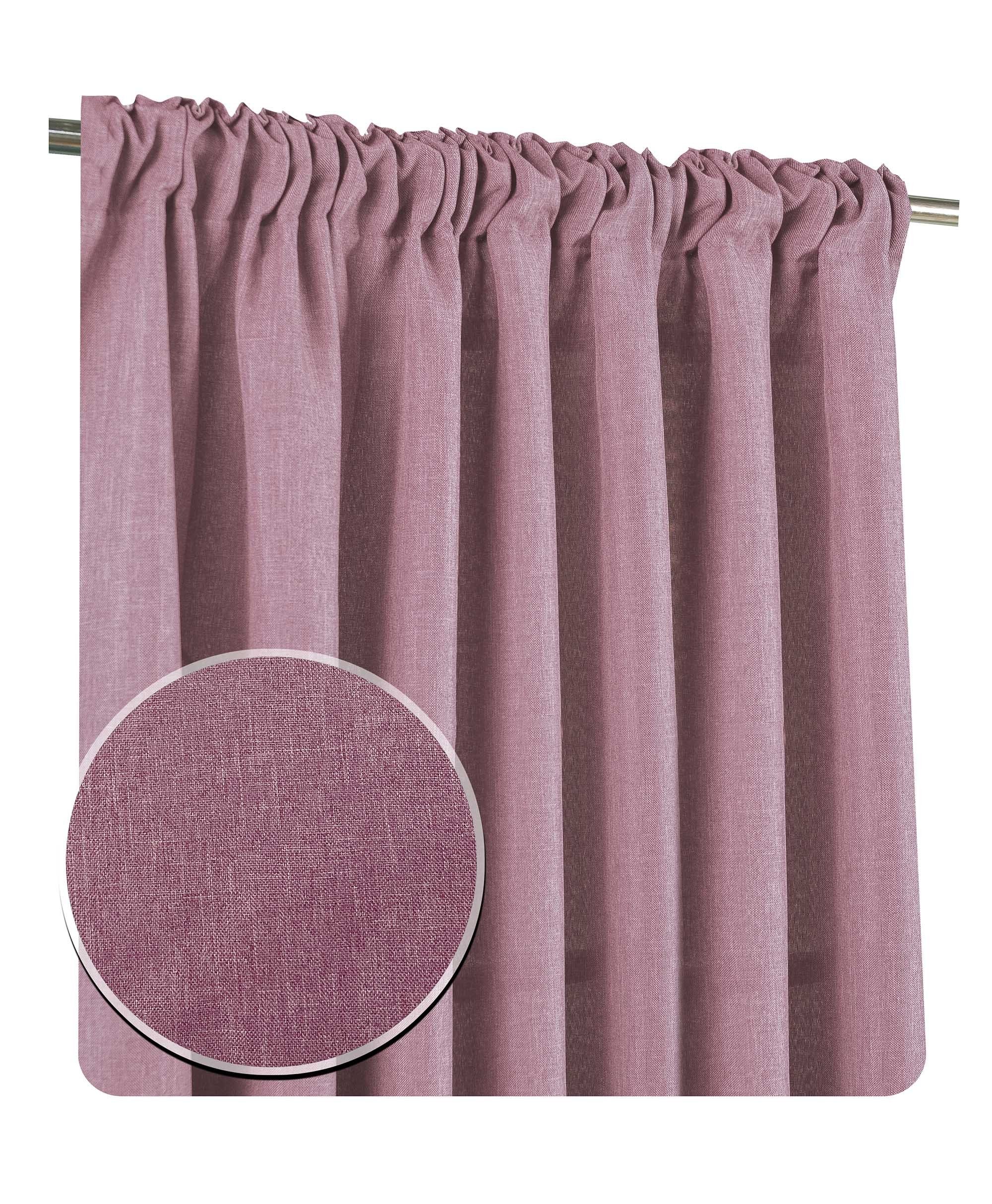 Haus und Deko Kuscheltier Vorhang Kräuselband 140x245 cm blickdicht Struktu günstig online kaufen