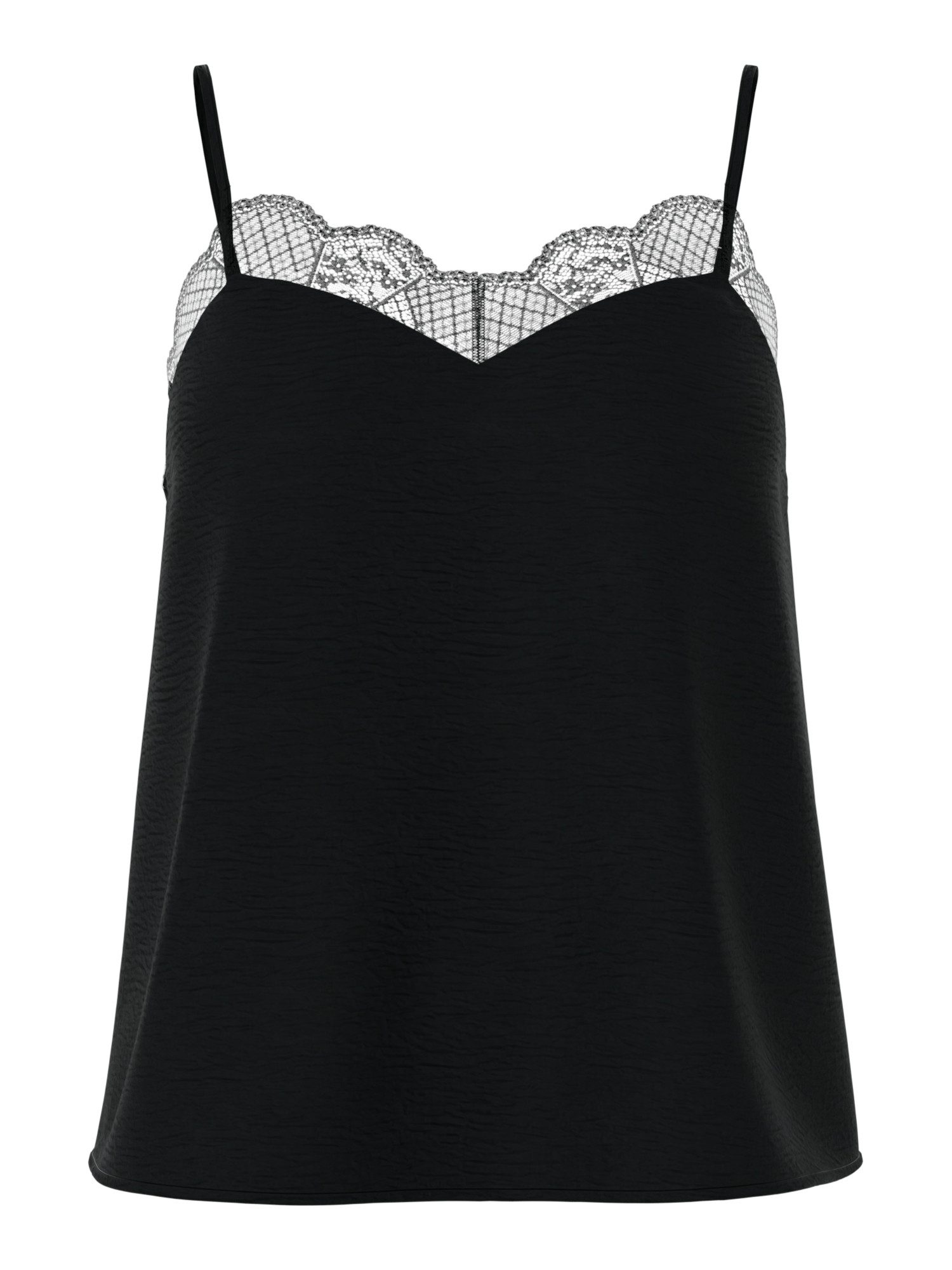 pieces Trägertop PCTIFFANY STRAP LACE TOP WVN NOOS BC Kunstfaser, regular fit