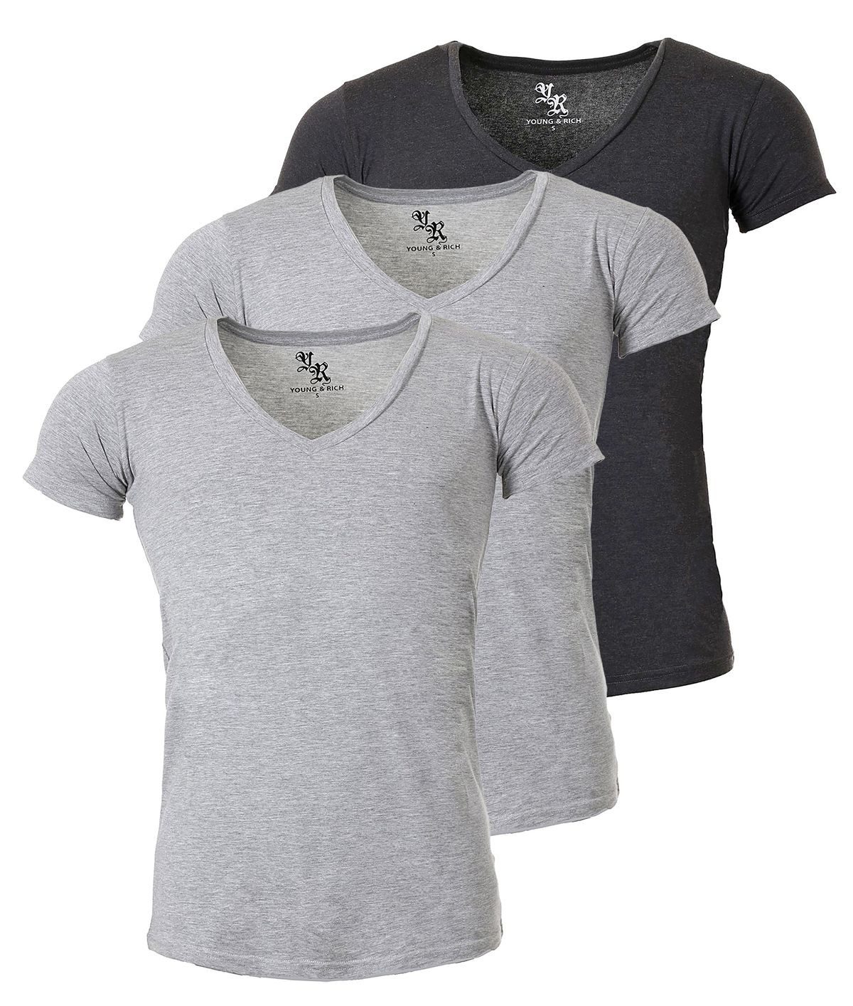 Young & Rich T-Shirt Herren Uni günstig online kaufen