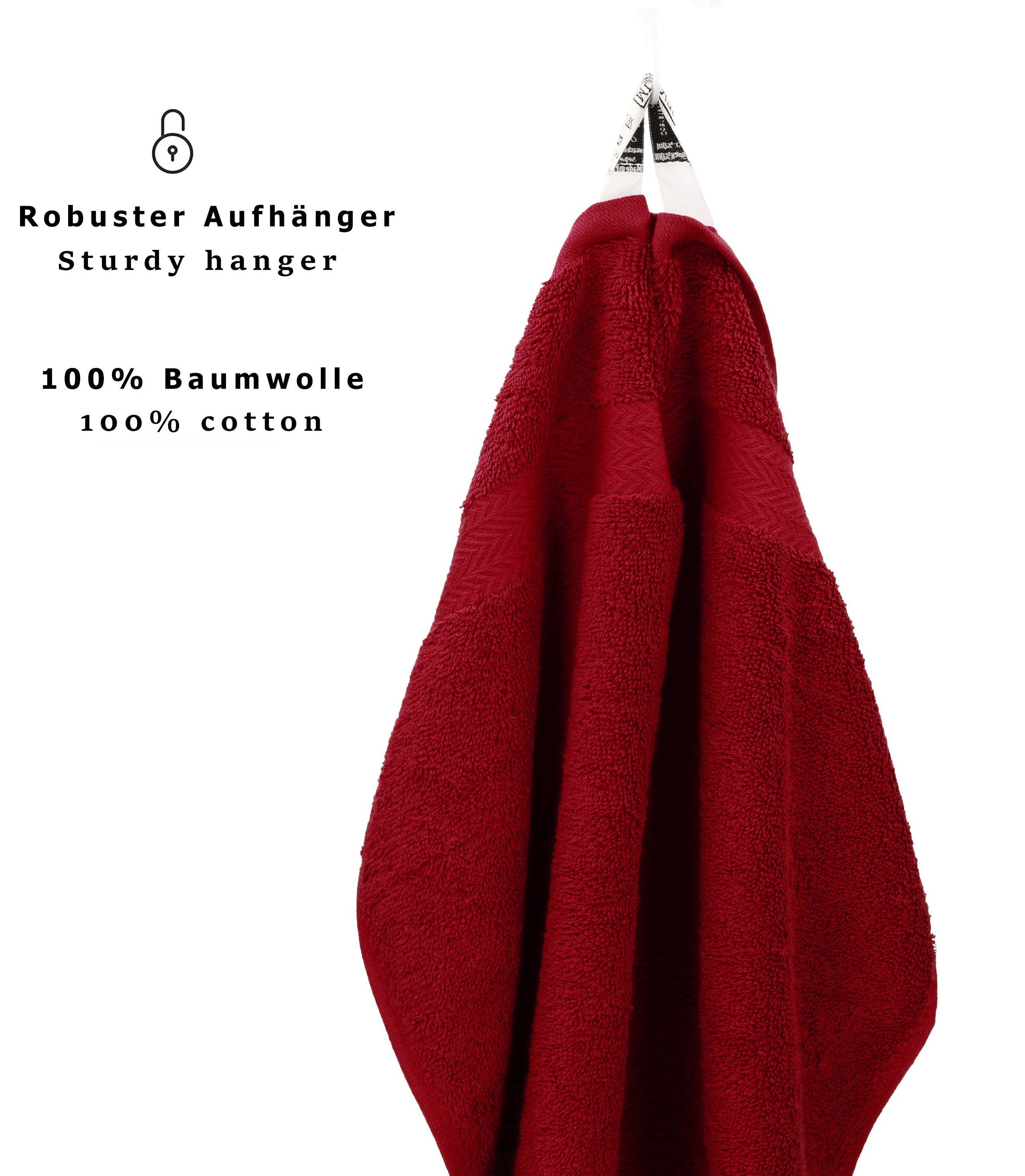 Betz PREMIUM Handtücher-Set-100% Handtuch-Set teiliges Baumwolle, -6 Handtuch (6-tlg) 100% Betz rubinrot Baumwolle, Set