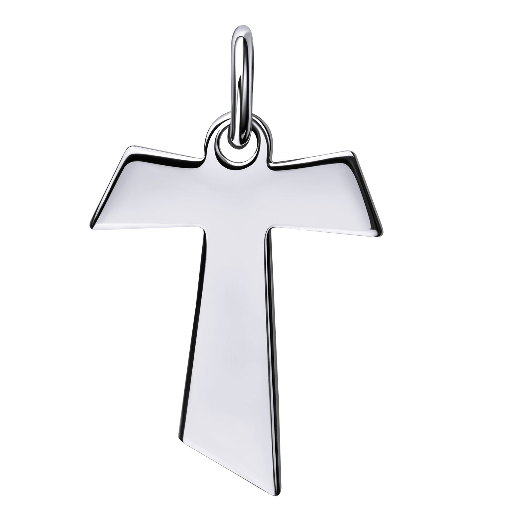 JEVELION Kreuzanhänger Antoniuskreuz Kreuz-Anhänger 925 Silber (Silberkreuz, für Damen und Herren), Kettenanhänger - Made in Germany