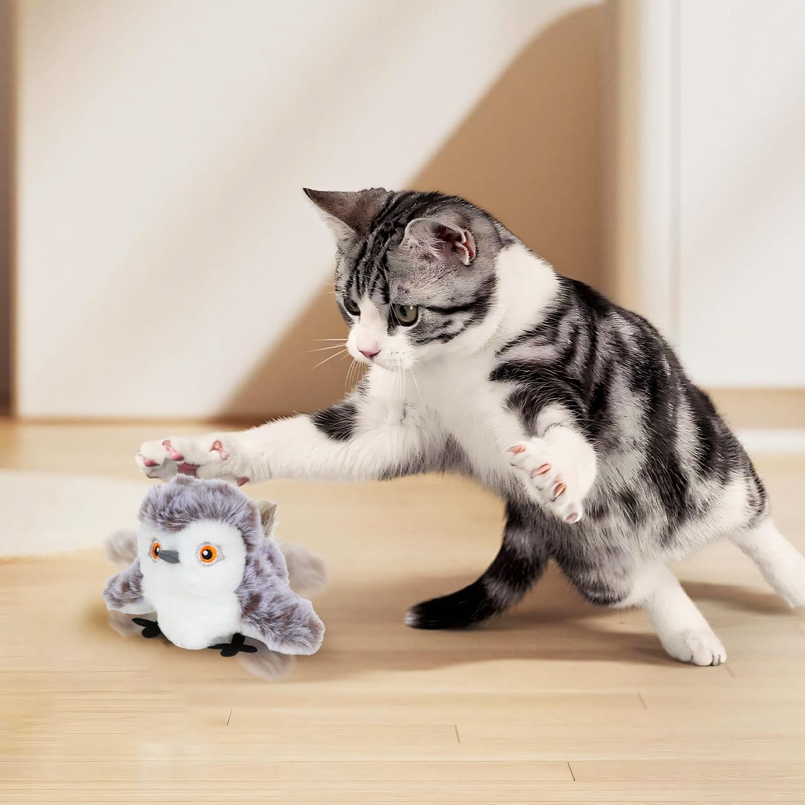 BlingBin Tierkuscheltier Interaktives Katzenspielzeug mit Fernbedienung günstig online kaufen