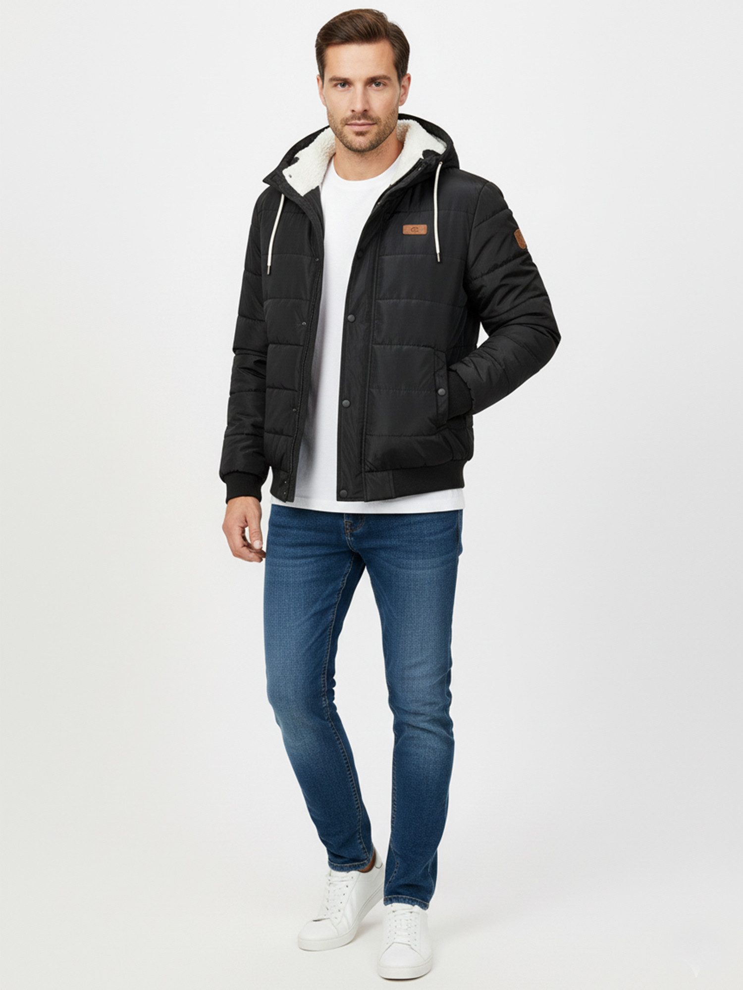 Rock Creek Winterjacke Rock Creek Herren Winterjacke H-417 Warm Gefüttert, Kapuze & Taschen – Bild 4 von 5