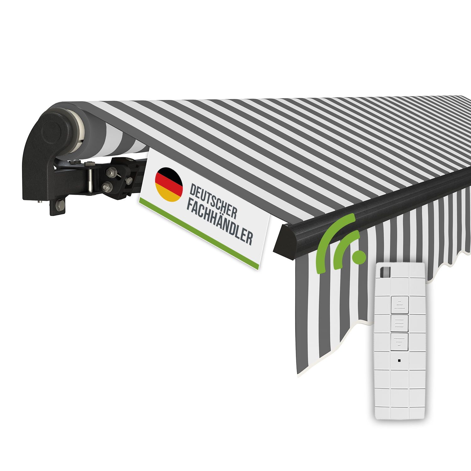 empasa Gelenkarmmarkise "START PLUS" elektronische Markise für Balkon & Terrasse, mit Fernbedienung