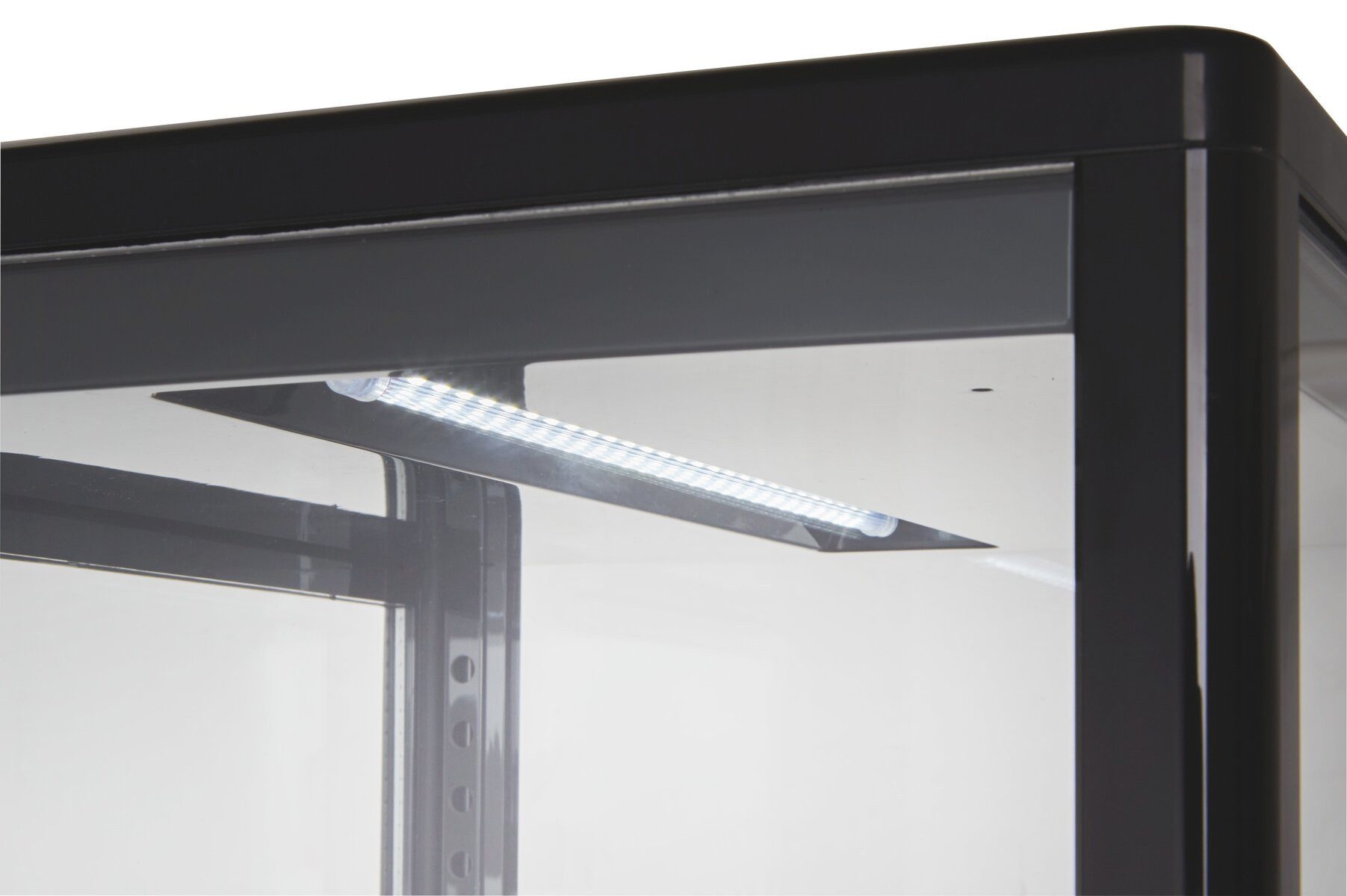 GastroHero Kühlschrank Kühlvitrine 85 L - LED mit Glastür I abschließbar KV-58S, 80.5 cm hoch, 42.5 cm breit