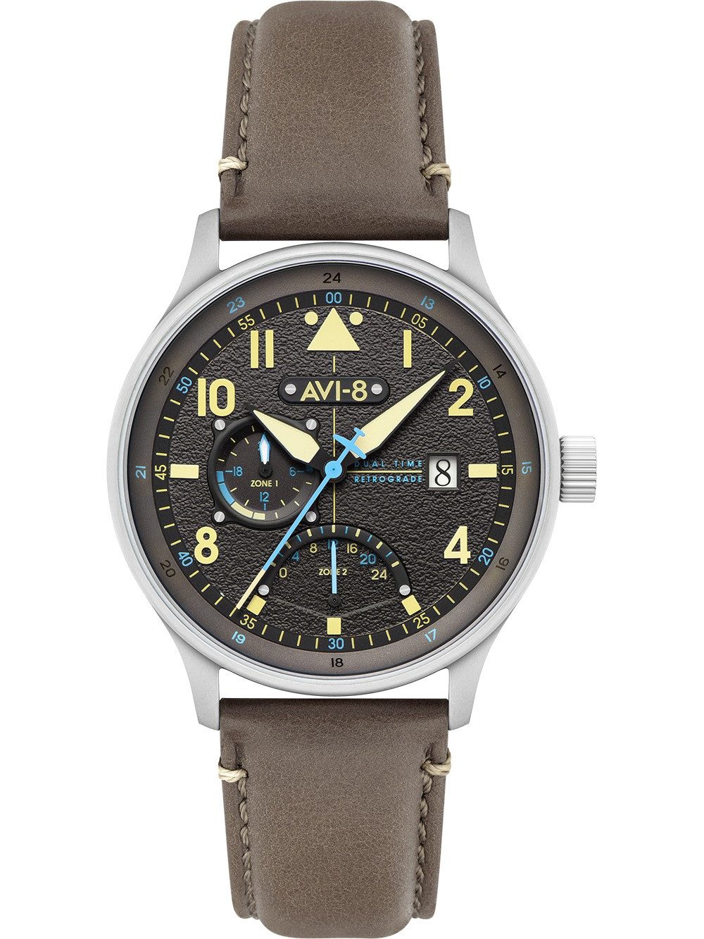 AVI-8 Quarzuhr AVI-8 AV-4101-09 Herrenuhr Hawker Hurricane McKellar Dual Time 44mm 5A AVI-8 AV-4101-09 Herrenuhr Hawker Hurricane McKellar Dual Time 44mm 5ATM