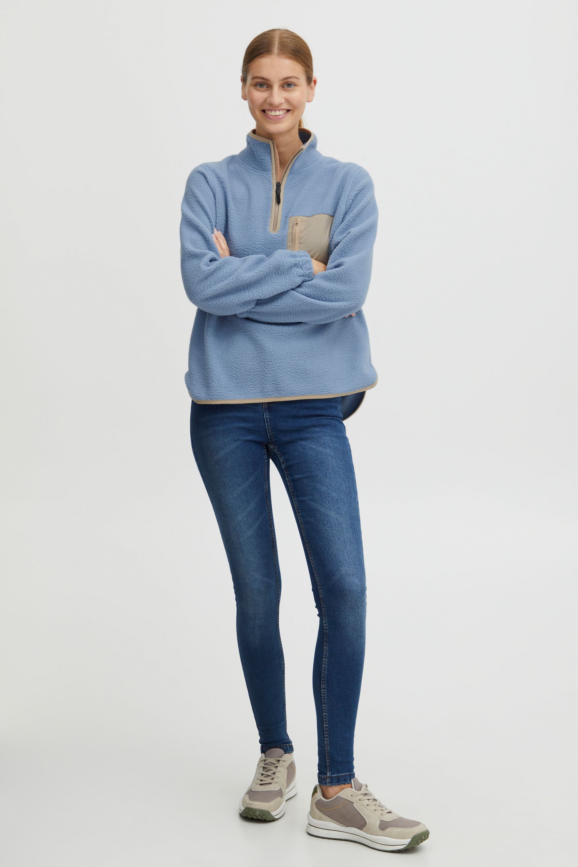 OXMO Troyer OXPiala 21800104-ME Modischer Pullover günstig online kaufen