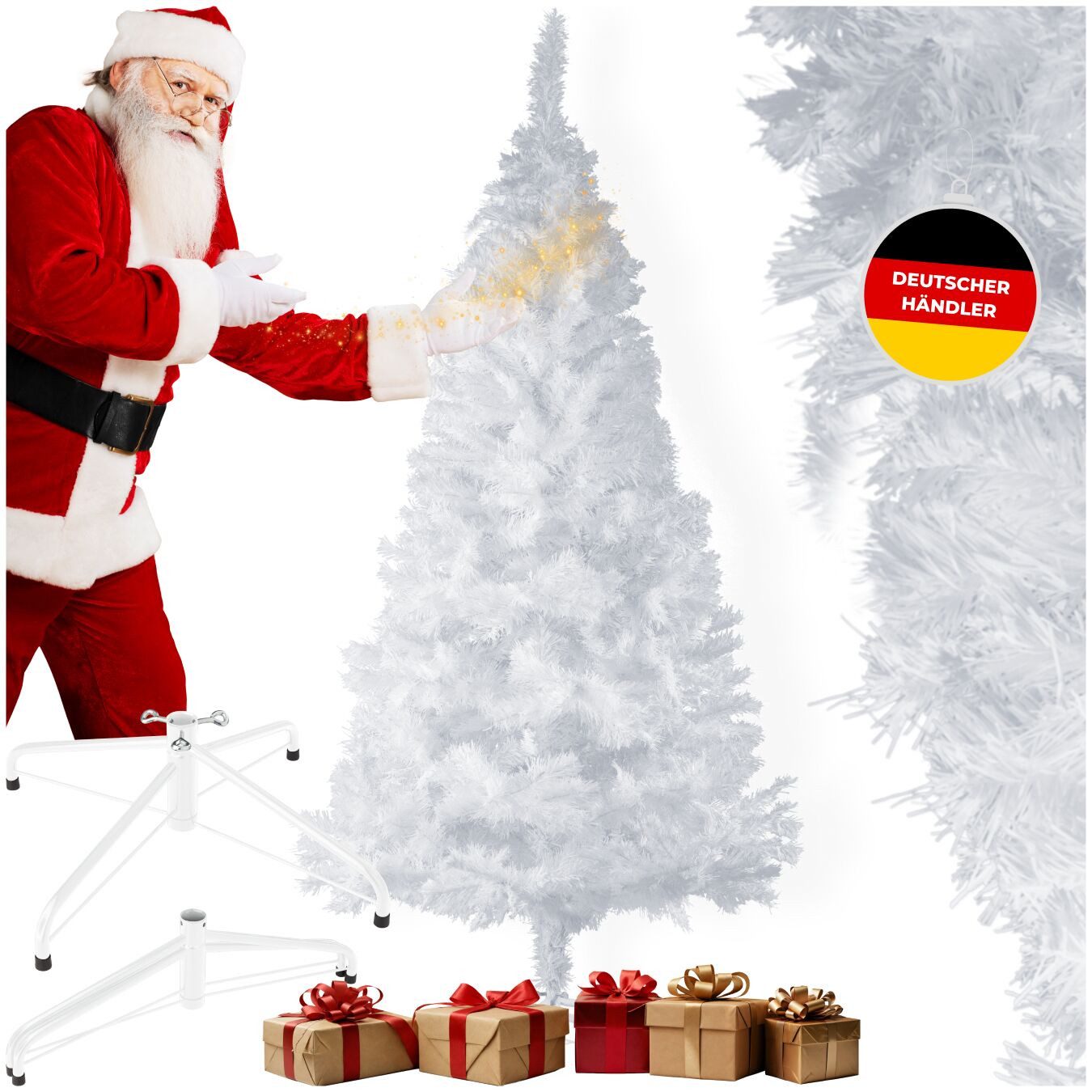 tectake Künstlicher Weihnachtsbaum Christbaum künstlich Tannenbaum 140-180c günstig online kaufen