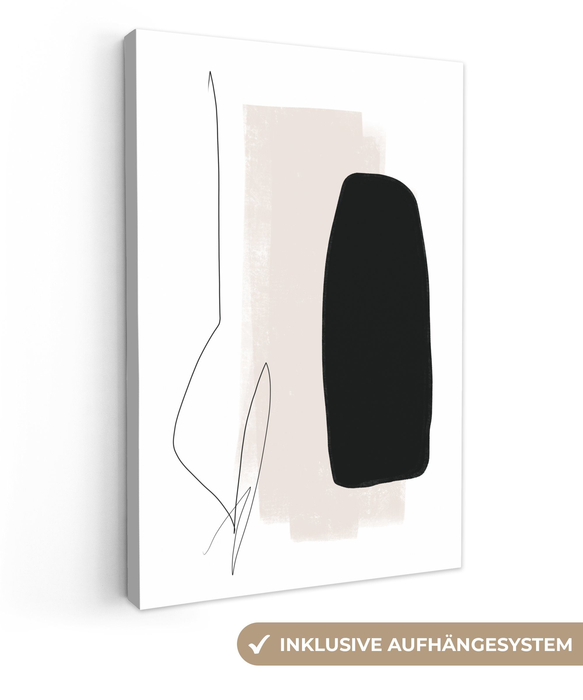 OneMillionCanvasses® Leinwandbild Malerei - Linienkunst - günstig online kaufen