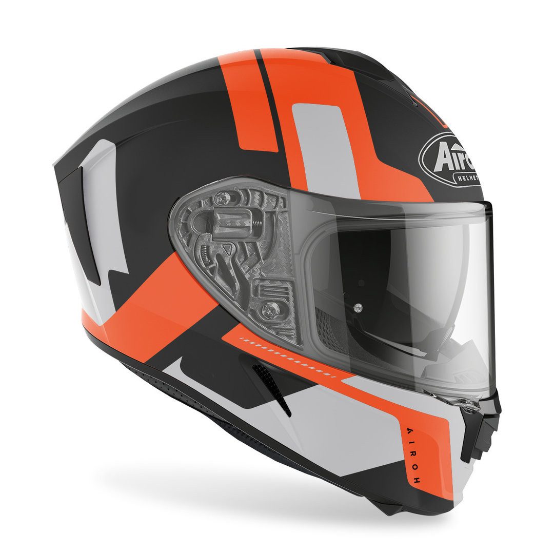 Airoh Motorradhelm Spark Shogun Helm, Vorbereitet Für Kommunikationssystem,integriertes Sonnenvisier
