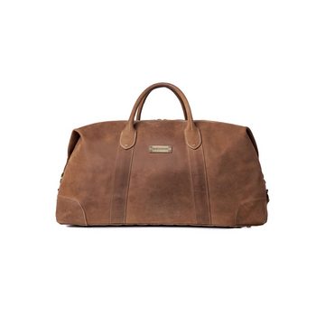 DRAKENSBERG Reisetasche Weekender »David« (M) Havana-Braun, aus vollnarbigem Premium Leder für Herren und Damen im Vintage-Design