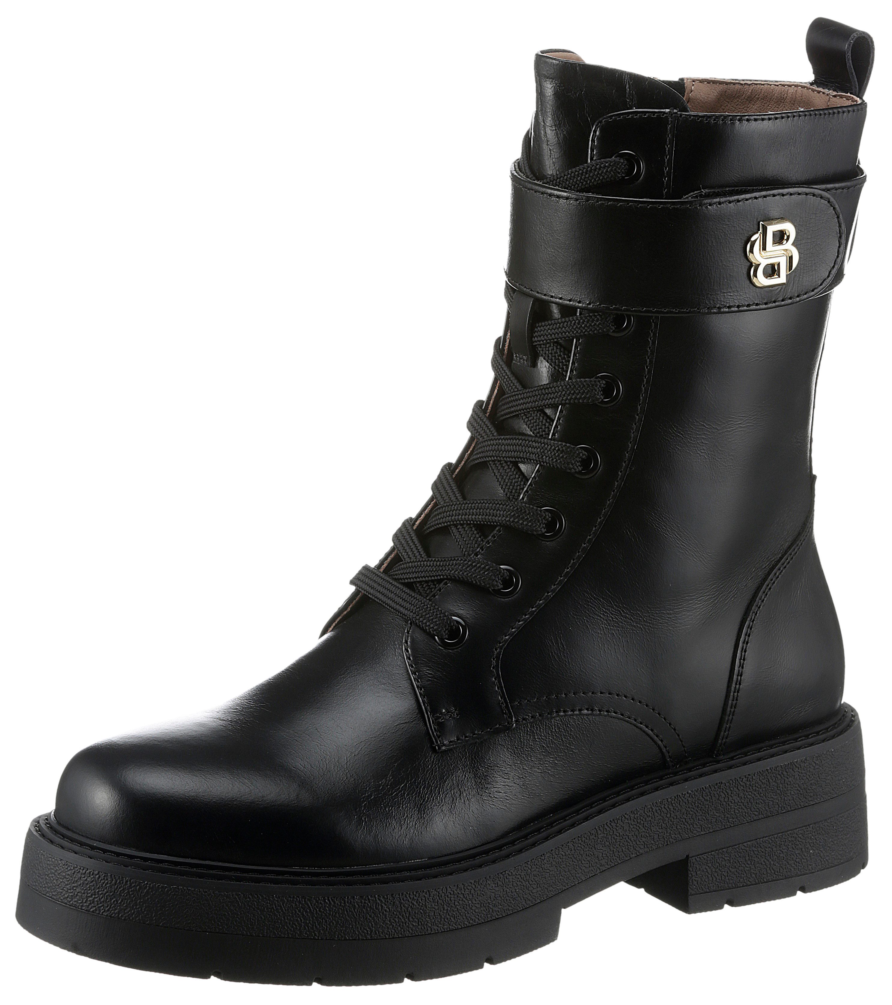 BOSS Rebby Schnürstiefelette, Schnürboots, Blockabsatz, mit günstig online kaufen