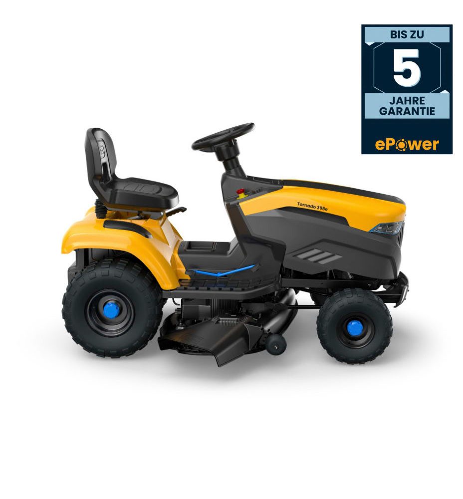 STIGA GARDEN Akku-Rasentraktor Tornado 398e, 98 cm Schnittbreite, Tempomat, stufenloses ePower-Getriebe, 30 Ah Akku