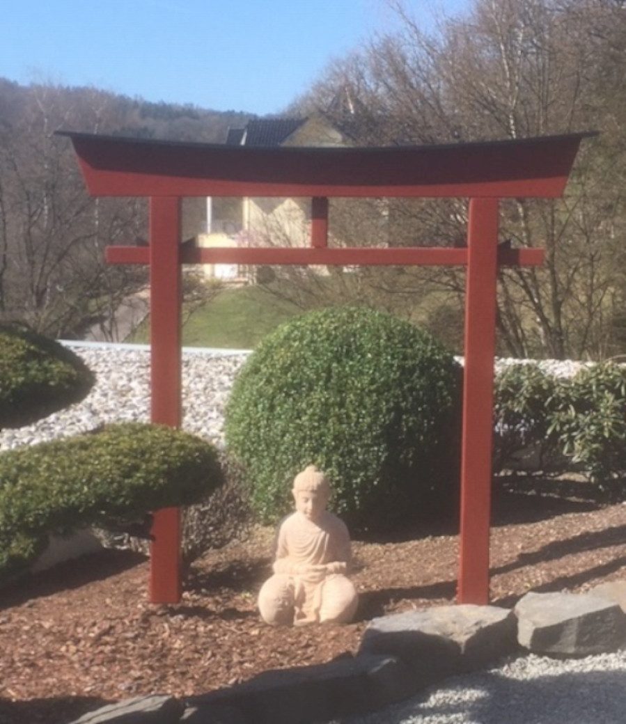 AAF Nommel Gartentor Torii Gate Japan Torbogen Tor Holz Feng Shui Asien 175 x 180 cm Nr 04