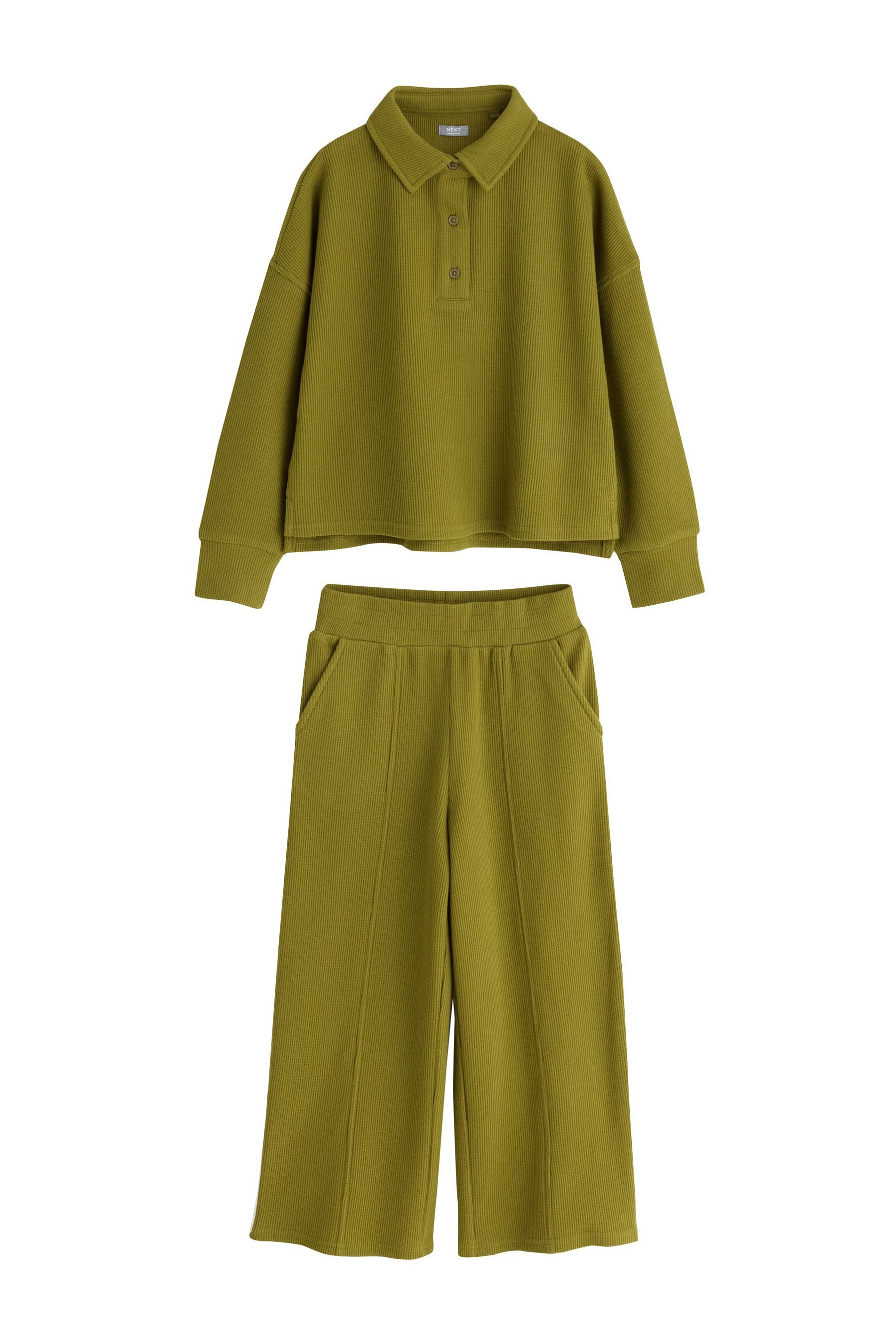 Next Top & Leggings Rugby-Set mit weitem Bein (2-tlg)