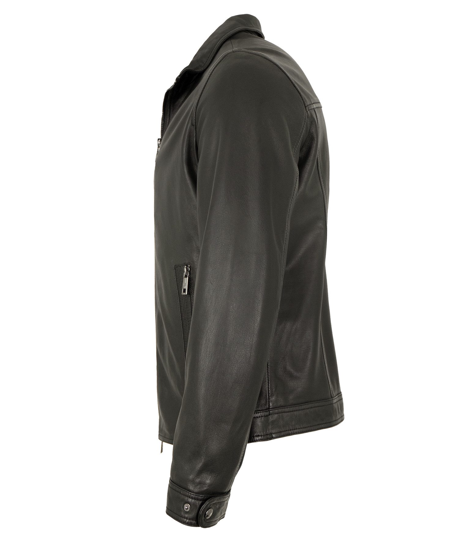 Milestone Lederjacke MSNagano Milestone - Herren Lederjacke Lammnappa schwa günstig online kaufen