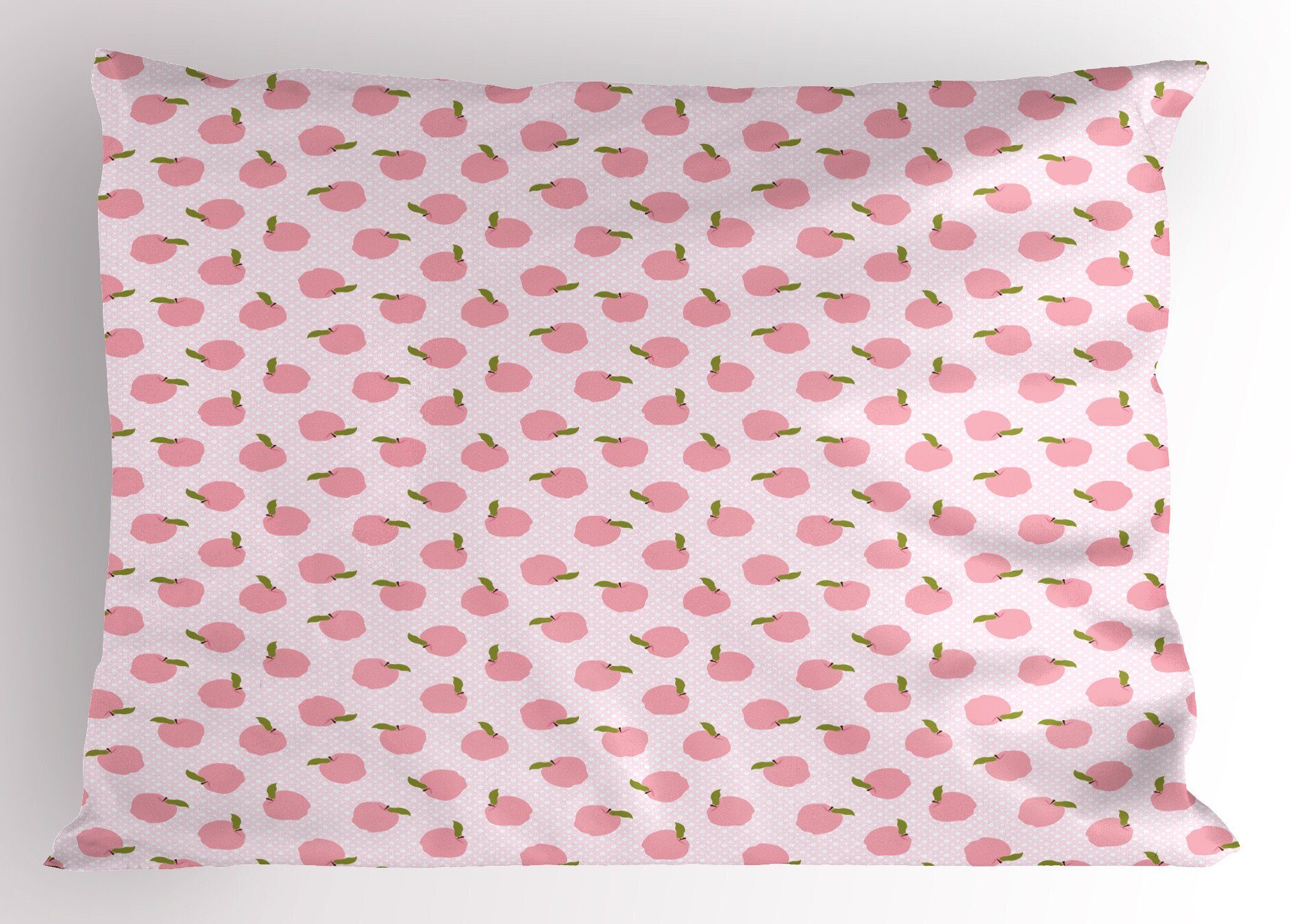 Abakuhaus Kopfkissenbezug, Standard Dekorativer Äpfel Tupfen Rosa Gedruckter (1 Size auf Abstrakte Kissenbezüge Stück),