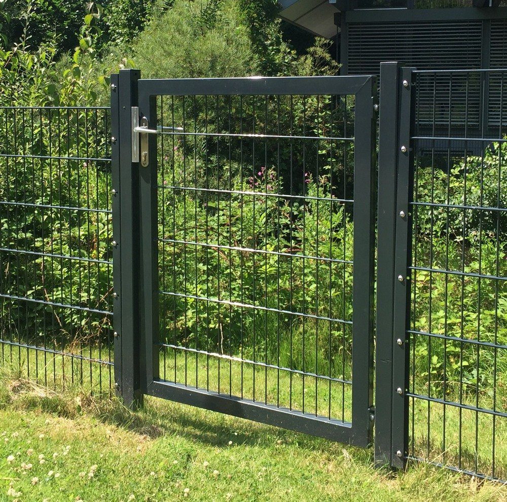 SRM Design Gartentor Gartentor Stabmattenzaun 150cm x 200cm Anthrazit
