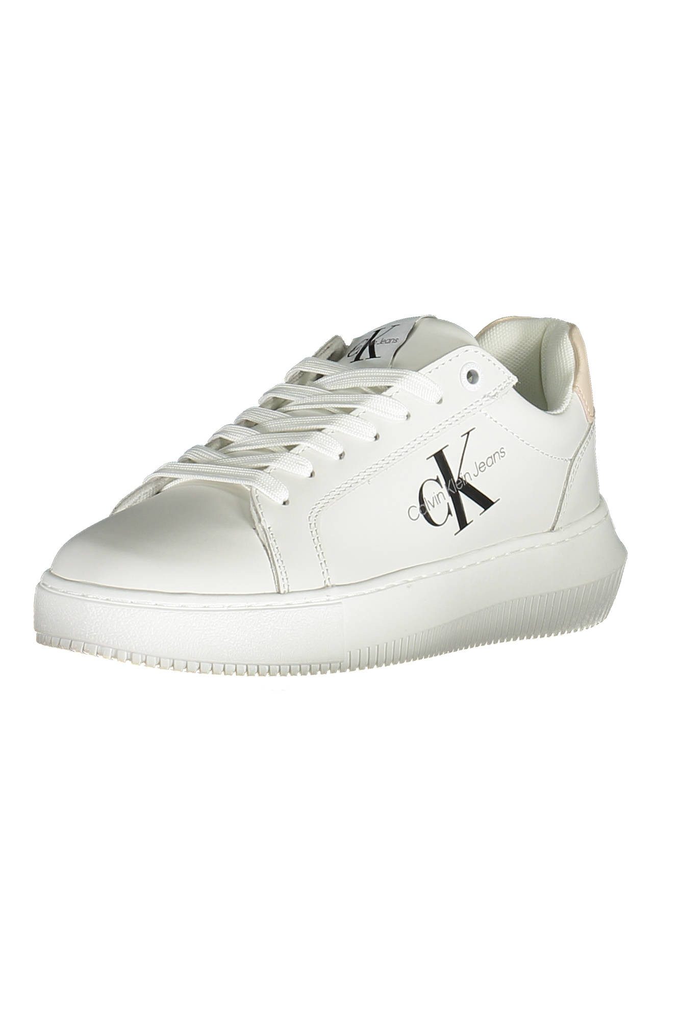 Calvin Klein Jeans Sneaker Eleganter Weißer Damensportschuh mit