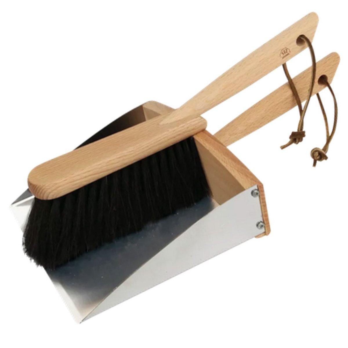 Reinigungsbürste Bürstenhaus Handfeger und Kehrschaufel magnetisch (2er-Set)