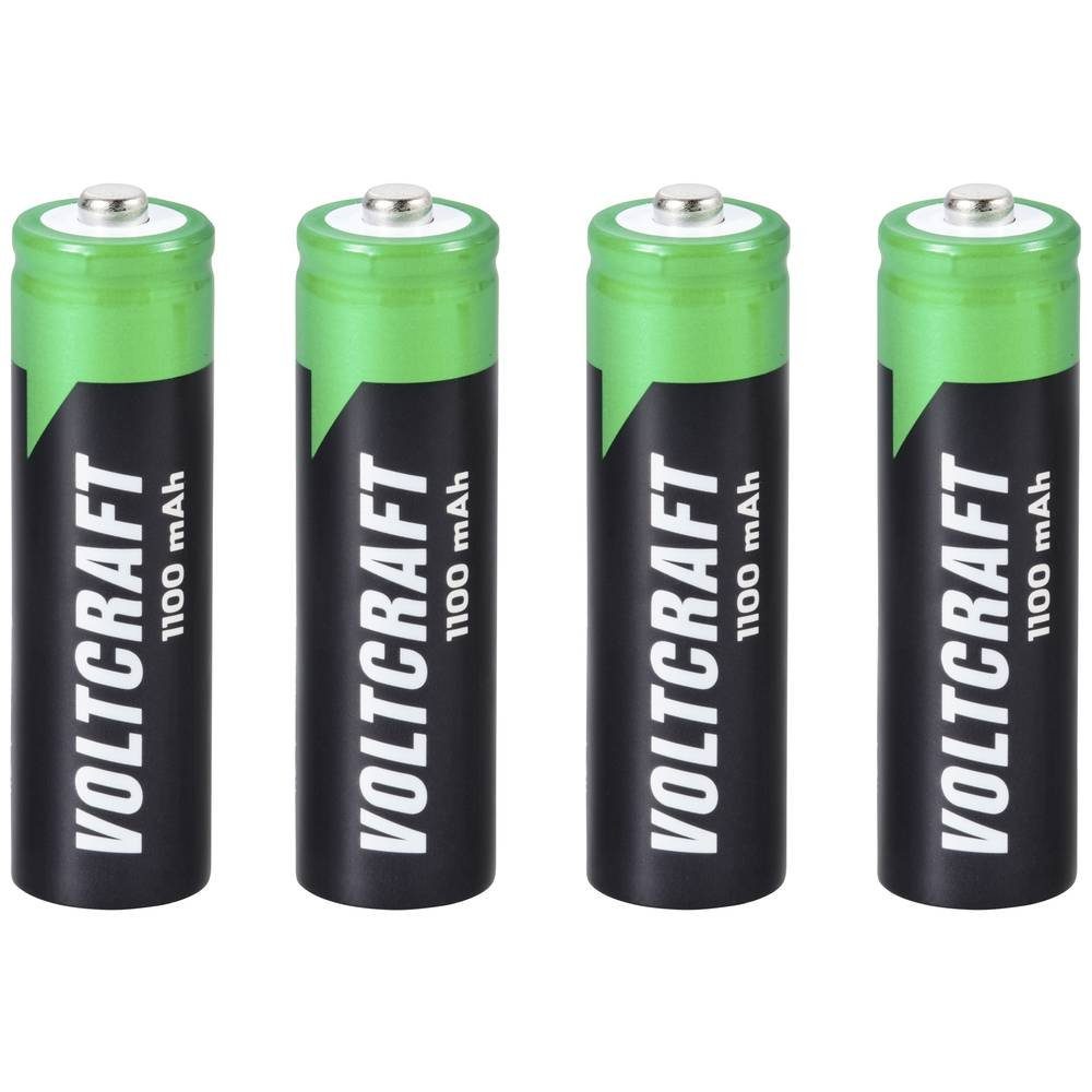 VOLTCRAFT NiMH Mignon-Akkus 1100 mAh, 4er-Set Akku