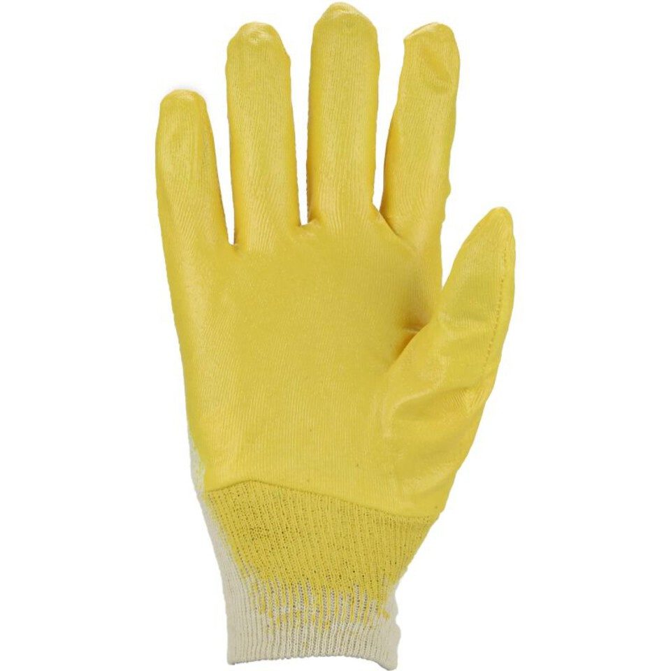 ASATEX Arbeitshandschuhe 03400 Nitril Strick-Gartenhandschuh gelb (Packung, günstig online kaufen