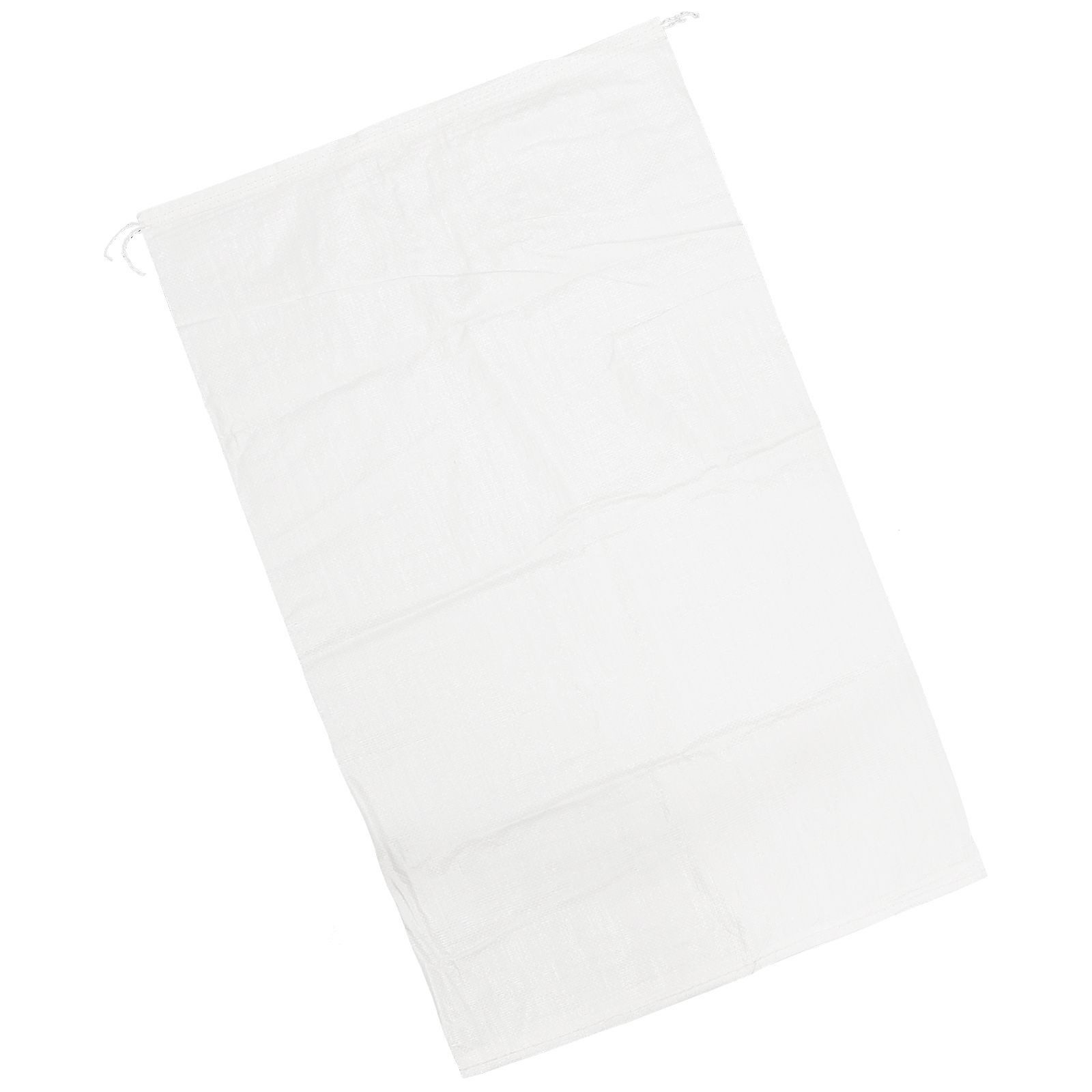 Zill Sandsack 100 x Hochwasserschutz PP-Sack 40x60cm weiß mit Bindeband, Sandsäcke