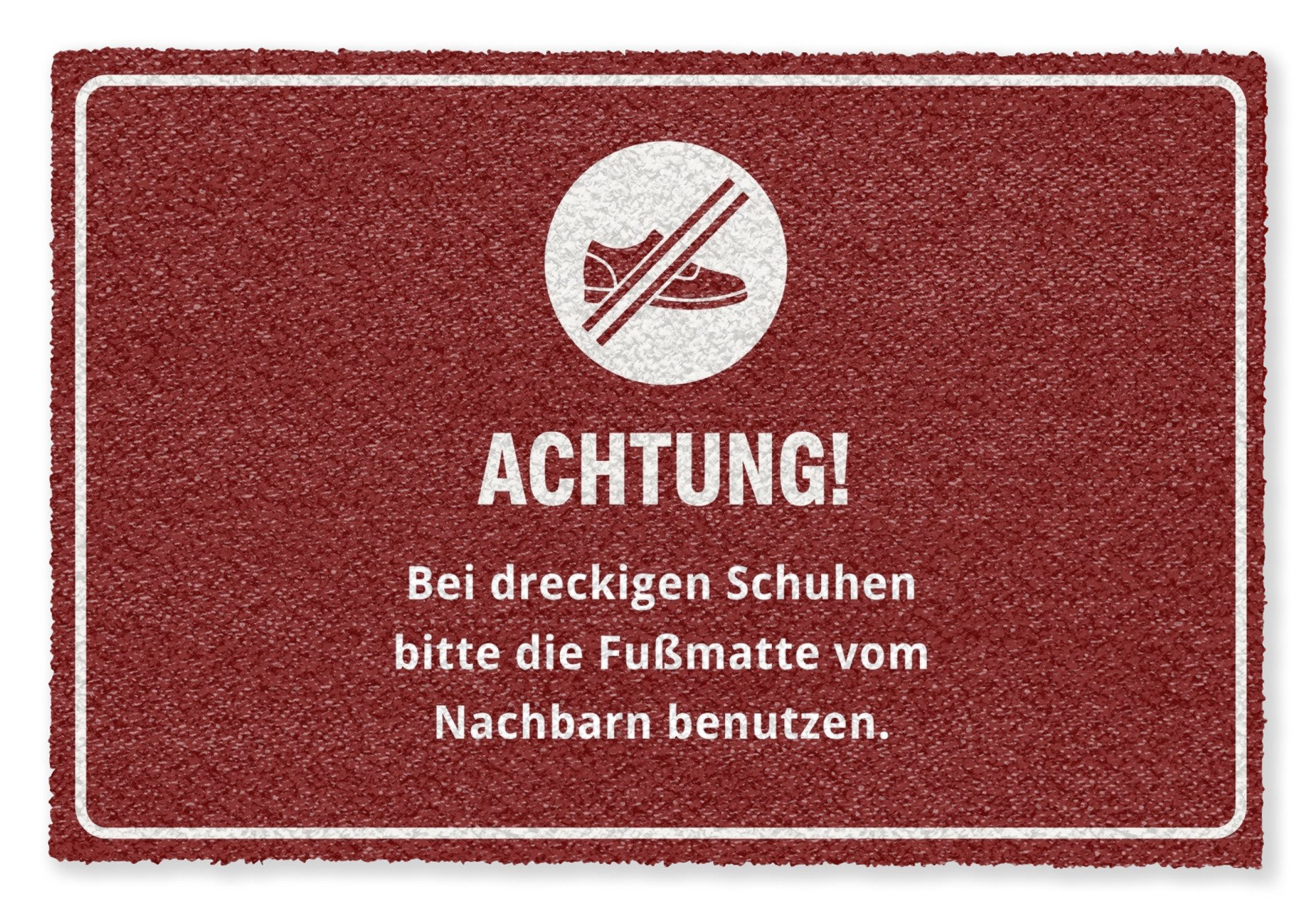 MuchoWow Fußmatte Schuh - Rot - Angebot, Rechteckig, innen Schmutzfangmatte, Tür, Schmutzfänger Flur, Teppich, 60x40 cm