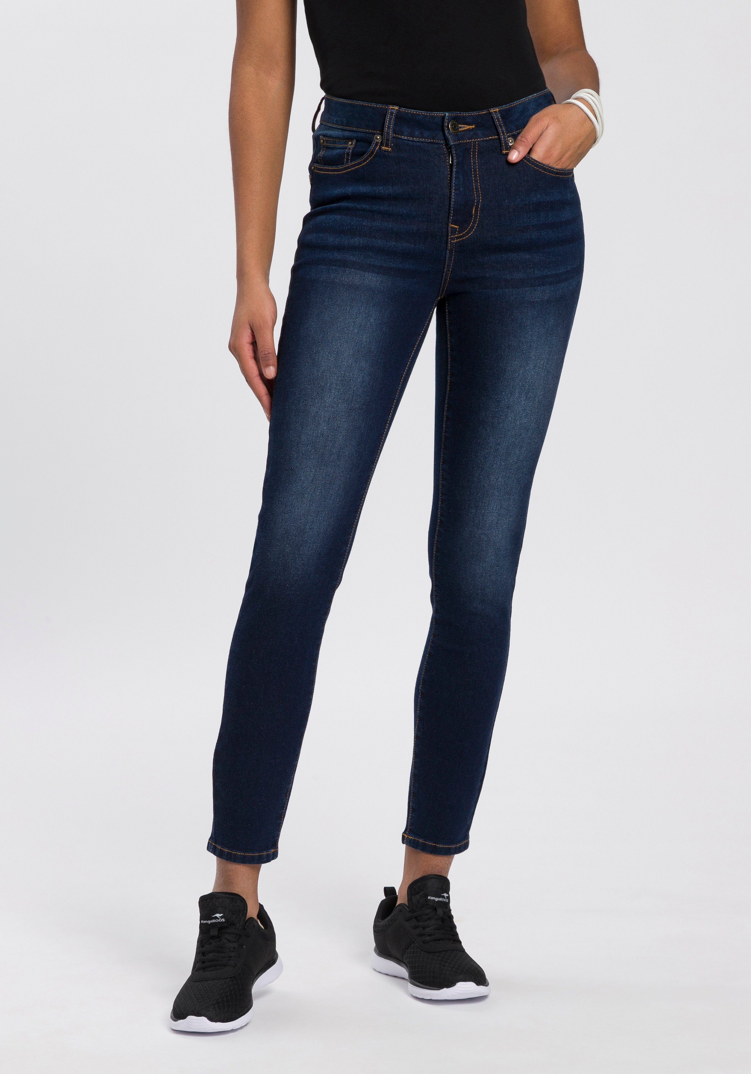 KangaROOS Slim-fit-Jeans CROPPED HIGH WAIST SLIM günstig online kaufen