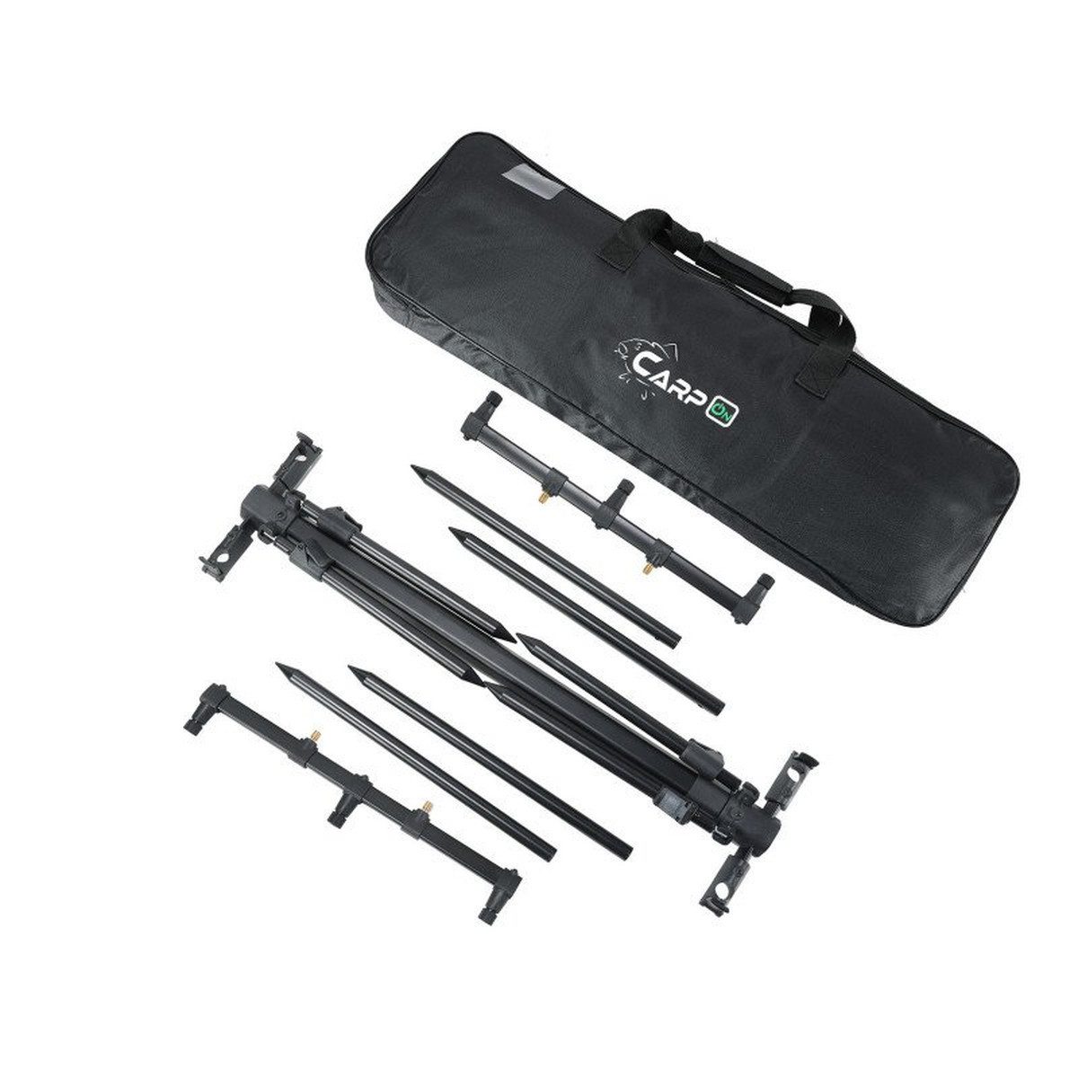 CarpOn Angelzelt Leichtes Karpfenangeln Rod Pod System mit 3-Ruten Halterung, (1 tlg) – Bild 2 von 2