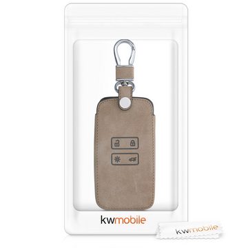 kwmobile Schlüsseltasche Autoschlüssel Hülle für Renault (1-tlg), Kunstleder Schutzhülle Schlüsselhülle Cover - Schlüssel Case