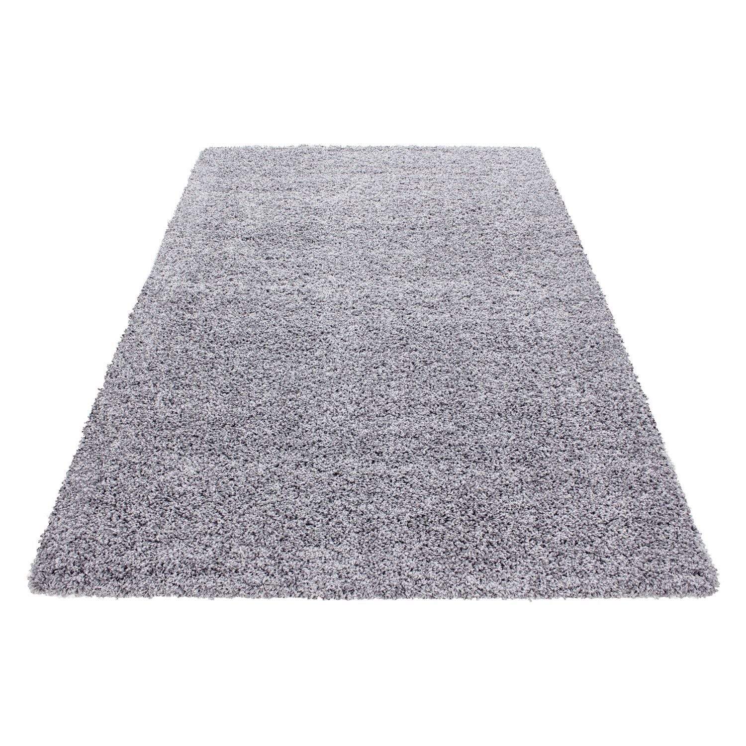 Teppich Boss Teppich Hochflor Teppich Lux Hellgrau, rechteckig, Höhe: 30 mm