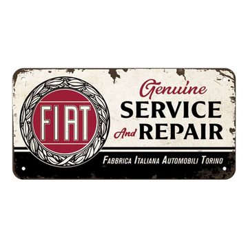 Nostalgic-Art Metallschild Hängeschild - Fiat - Fiat Service & Repair
