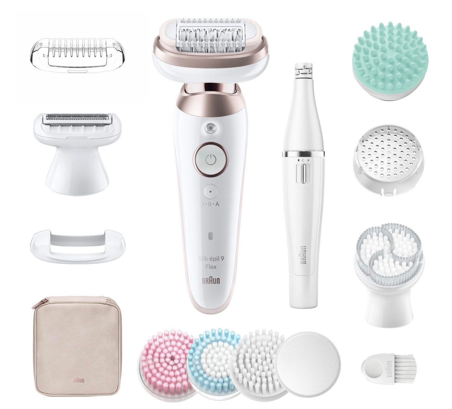 Braun Rasierset Silk-épil - SES9-580 - flex - skin spa - all-in-one, 15-tlg.