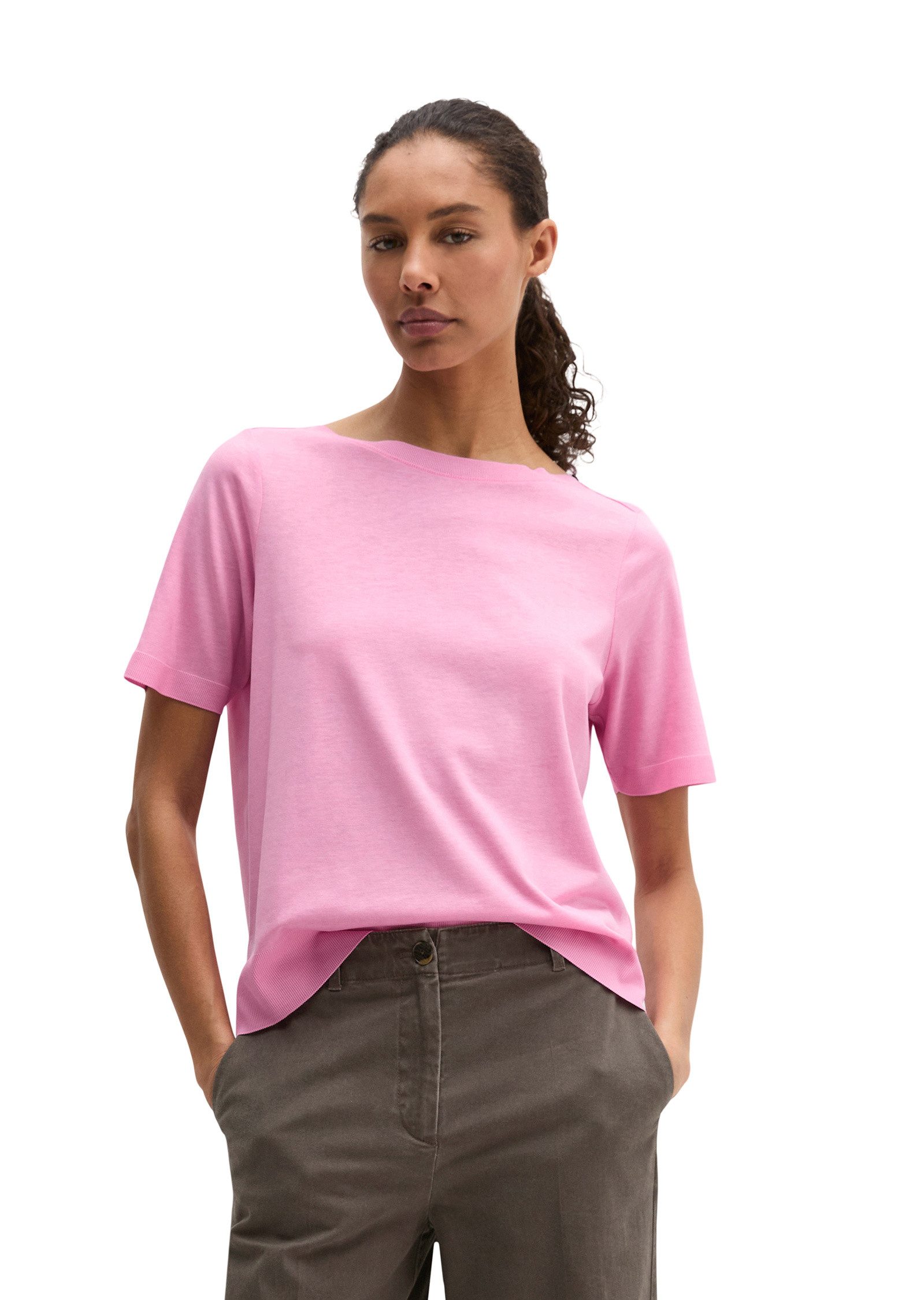 Marc O'Polo T-Shirt aus TENCEL™ Lyocell-Baumwolle-Mix günstig online kaufen
