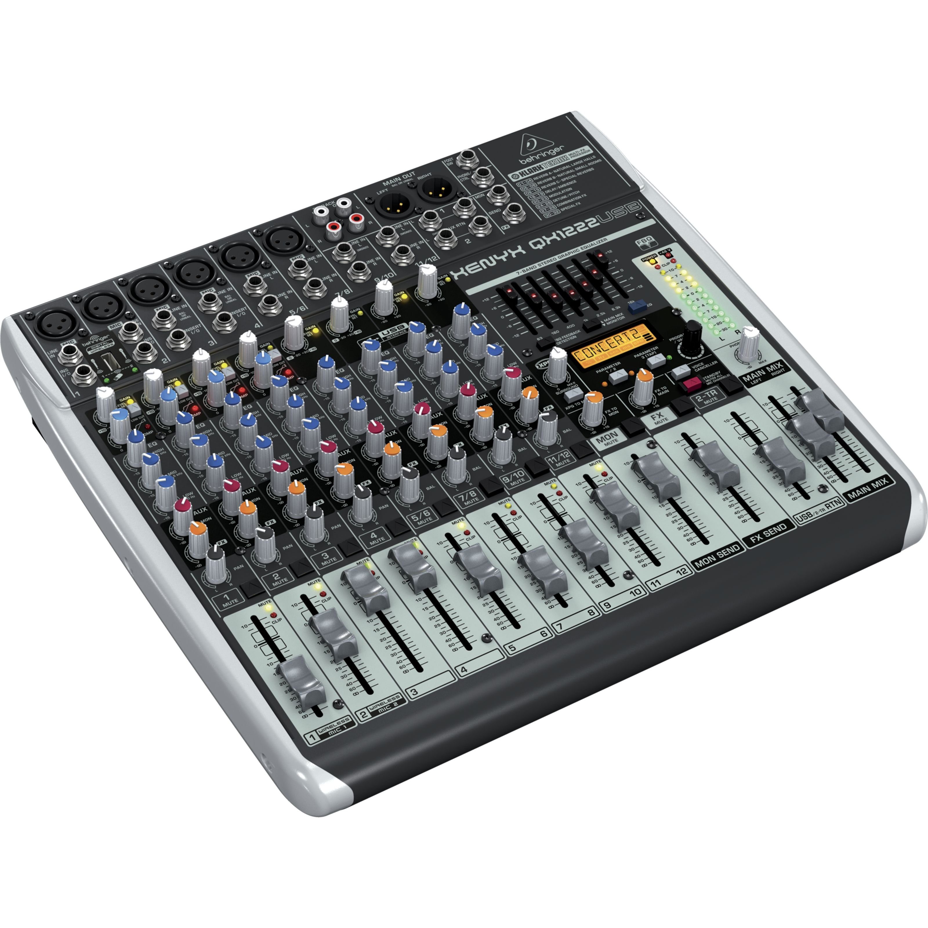 Behringer Mischpult, (XENYX QX1222USB, PA Mischpulte, Analog Mixer), XENYX QX1222USB - Analogmixer