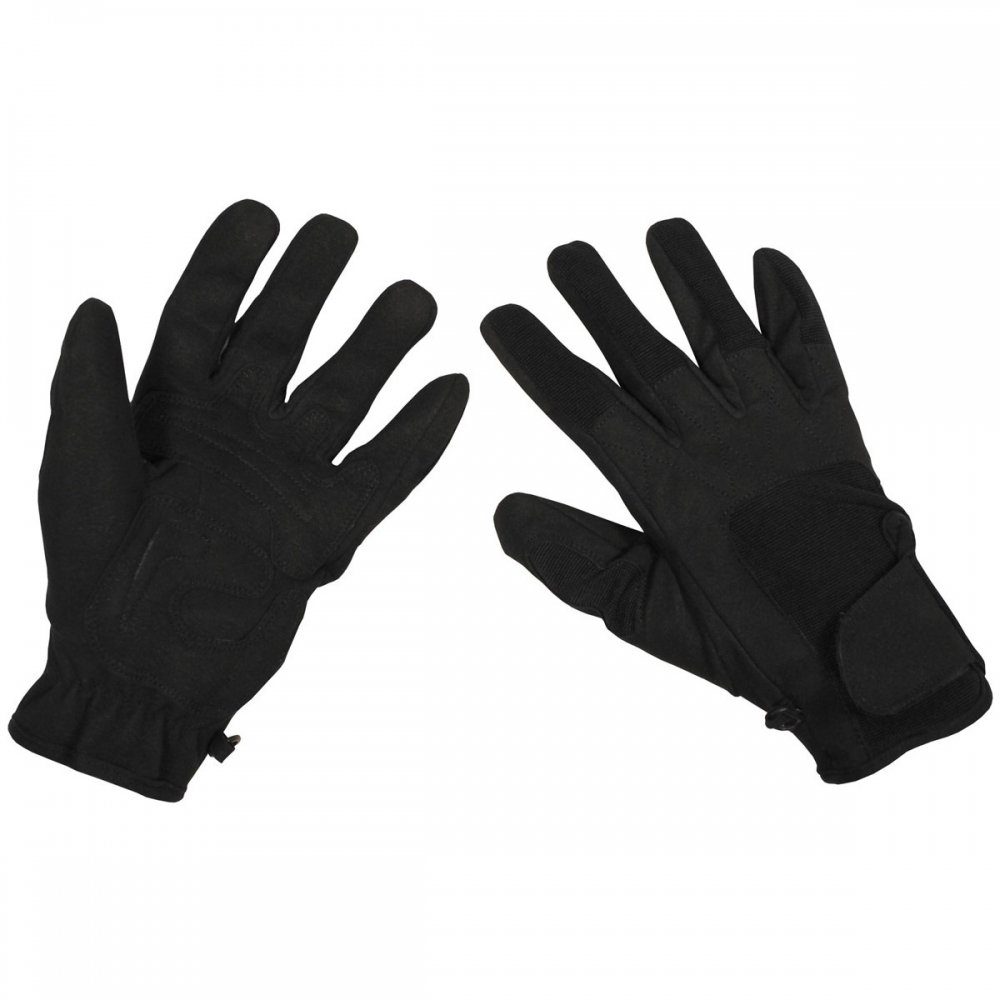 MFHHighDefence Multisporthandschuhe Fingerhandschuhe, Worker light, schwarz - XL