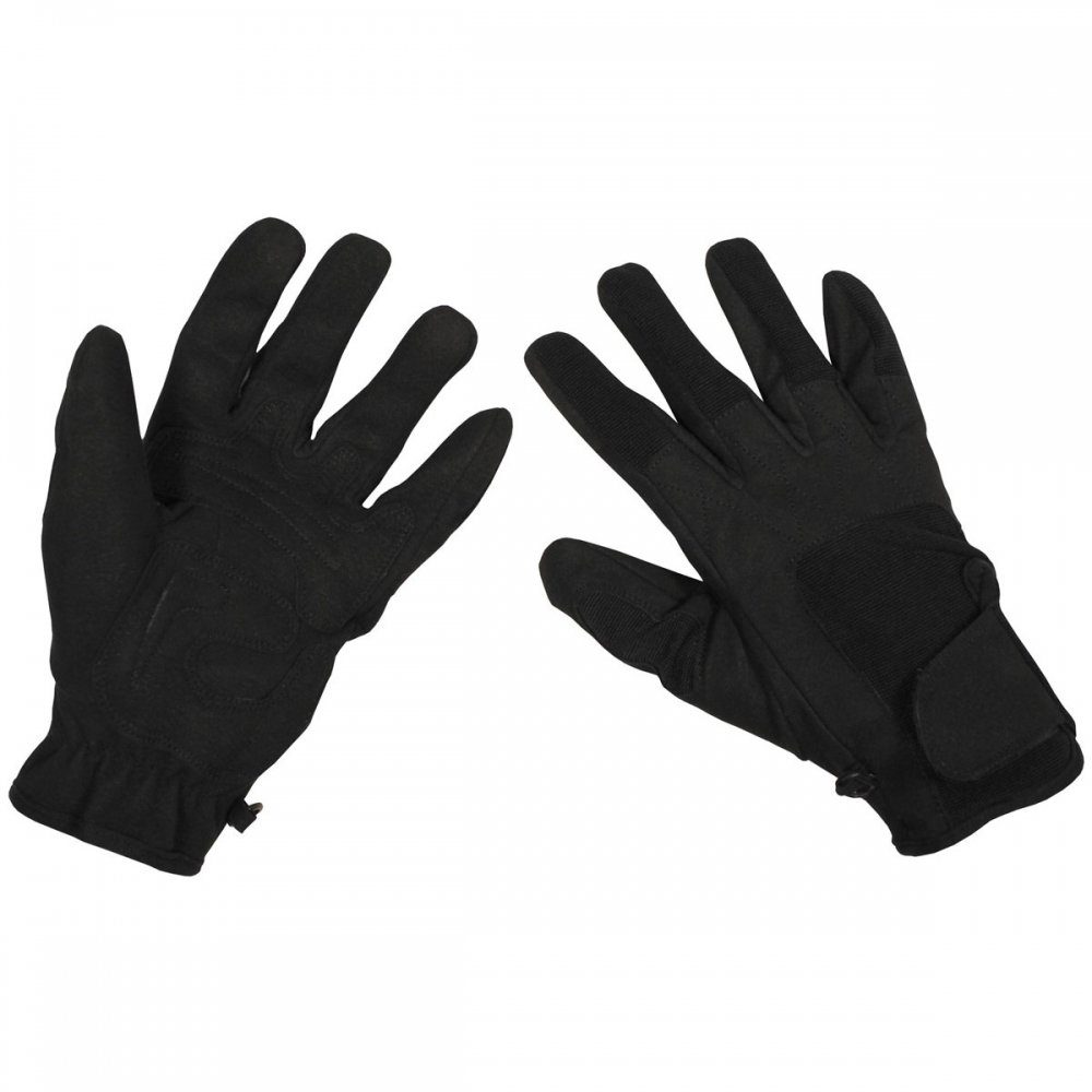 MFHHighDefence Multisporthandschuhe Fingerhandschuhe, Worker light, schwarz günstig online kaufen