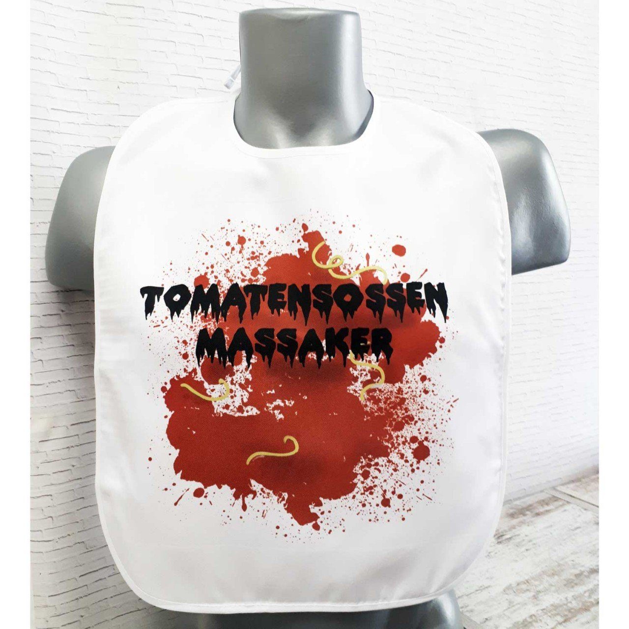 die Stadtmeister Lätzchen Tomatensoßenmassaker