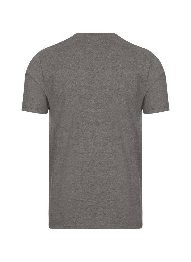 TRIGEMA T-Shirt taupe-melange DELUXE Trigema T-Shirt Baumwolle