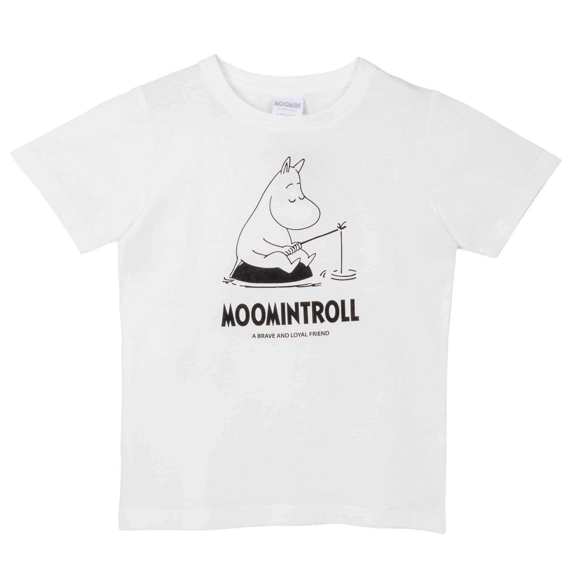 Moomin by Martinex T-Shirt Moomin by Martinex Kids T-Shirt Off-White Moomintroll "loyal friend"