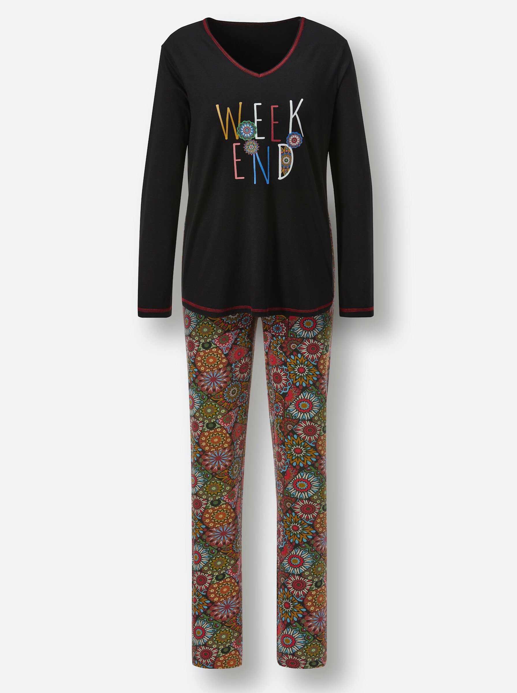 Witt Schlafanzug Schlafanzug Langarm