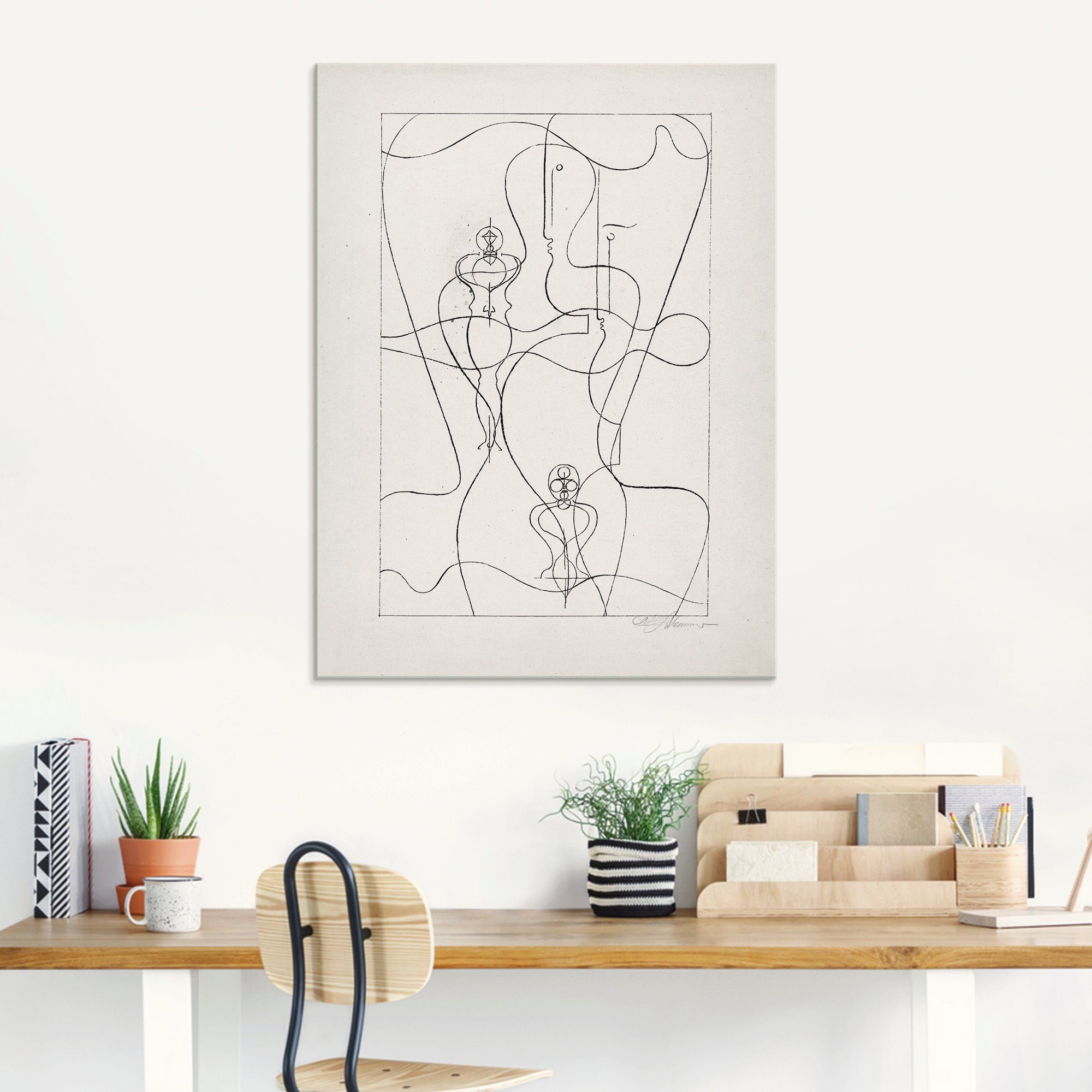 Artland Glasbild »Figurenplan. 1920«, Körper (1 Stück)-HomeTrends