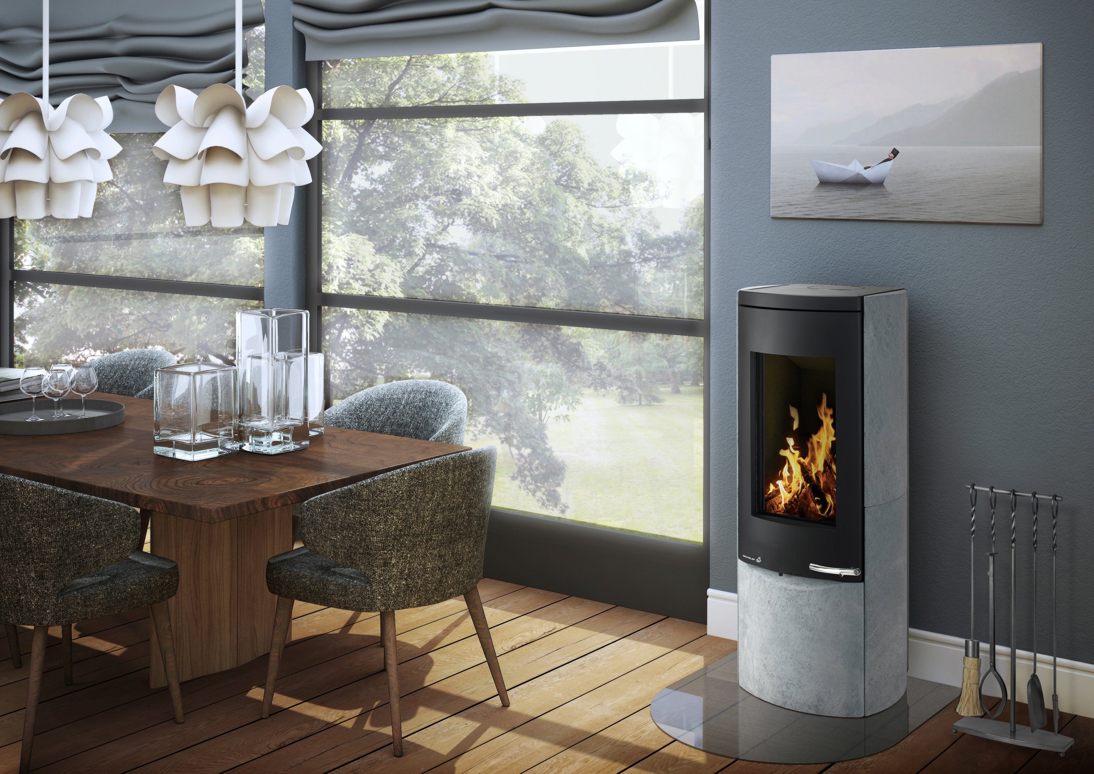Wamsler Kaminofen Motho, 8 kW, Zeitbrand