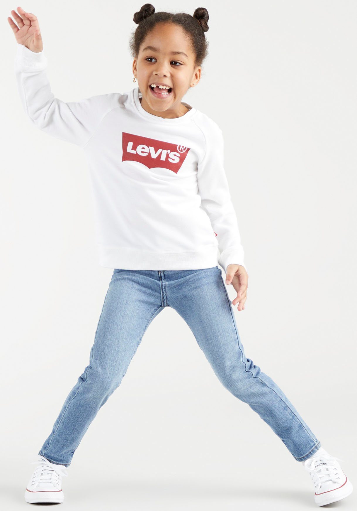 Levi's® Kids Sweatshirt weiß SWEATSHIRT CREWNECK GIRLS for BATWING