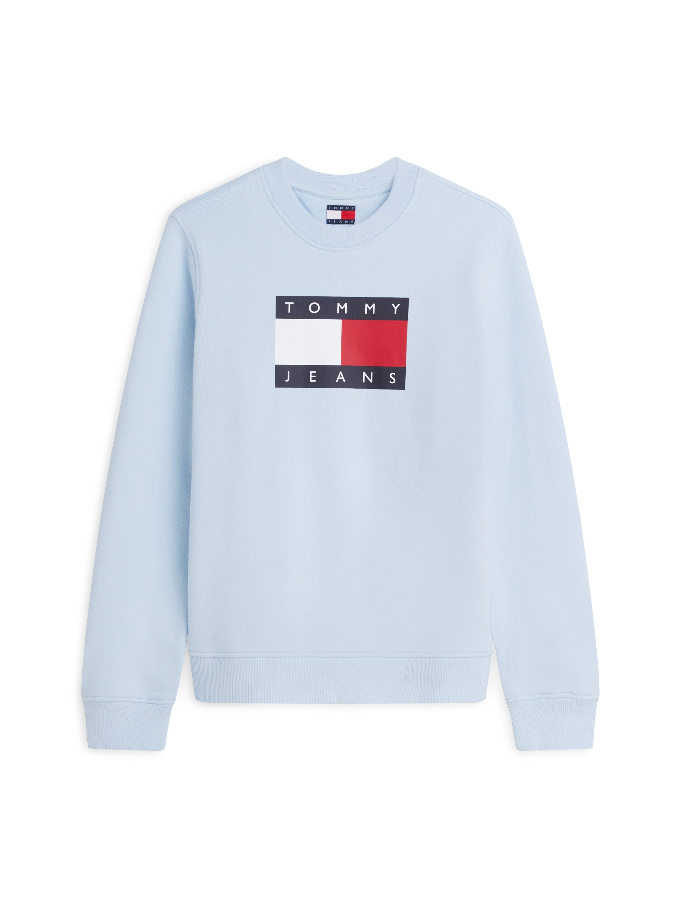 Tommy Jeans Sweatshirt TJW REG TJ FLAG CREW Baumwolle, Logodruck – Bild 5 von 5