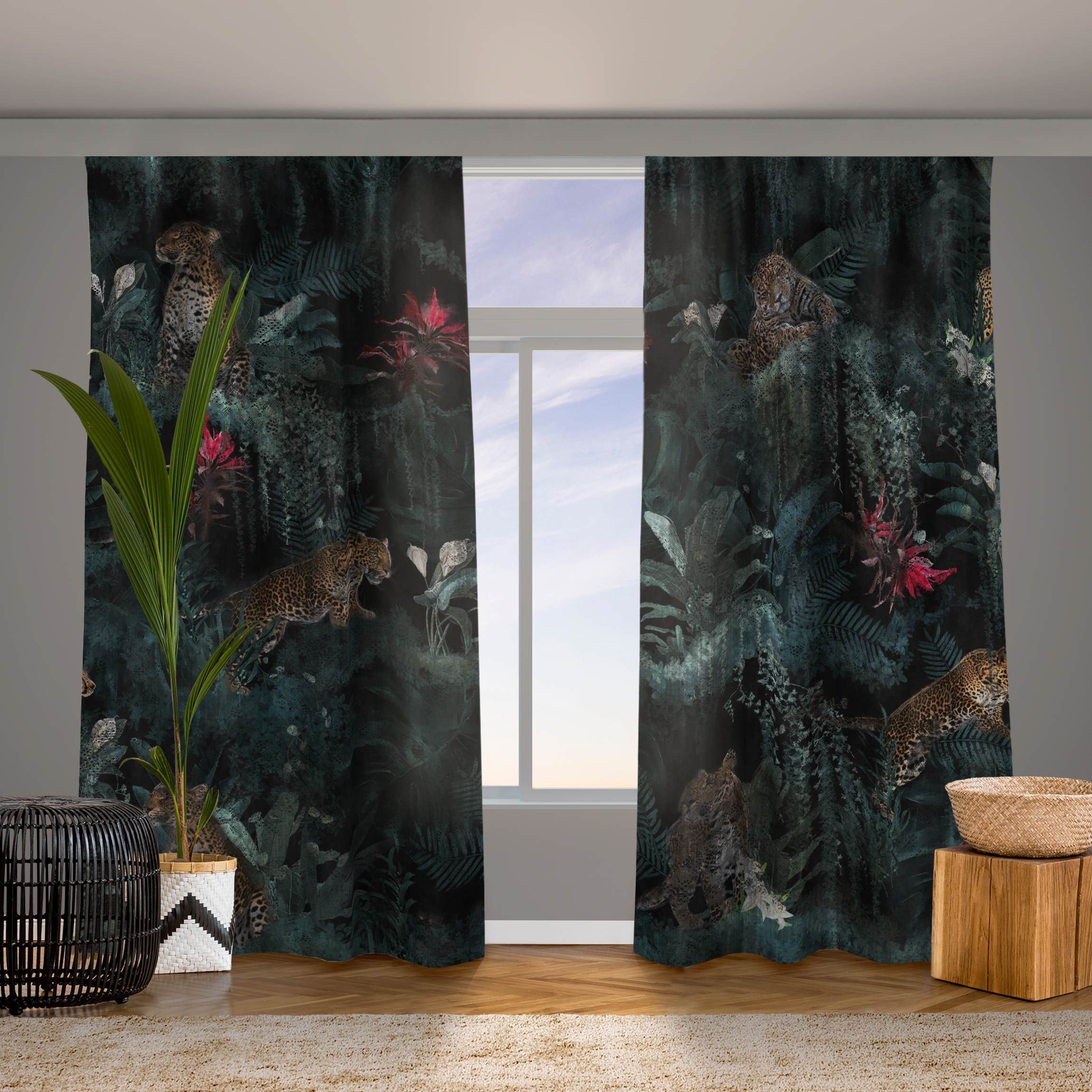 Bilderdepot24 Vorhang Gardine Natur Tropisch Tropischer günstig online kaufen